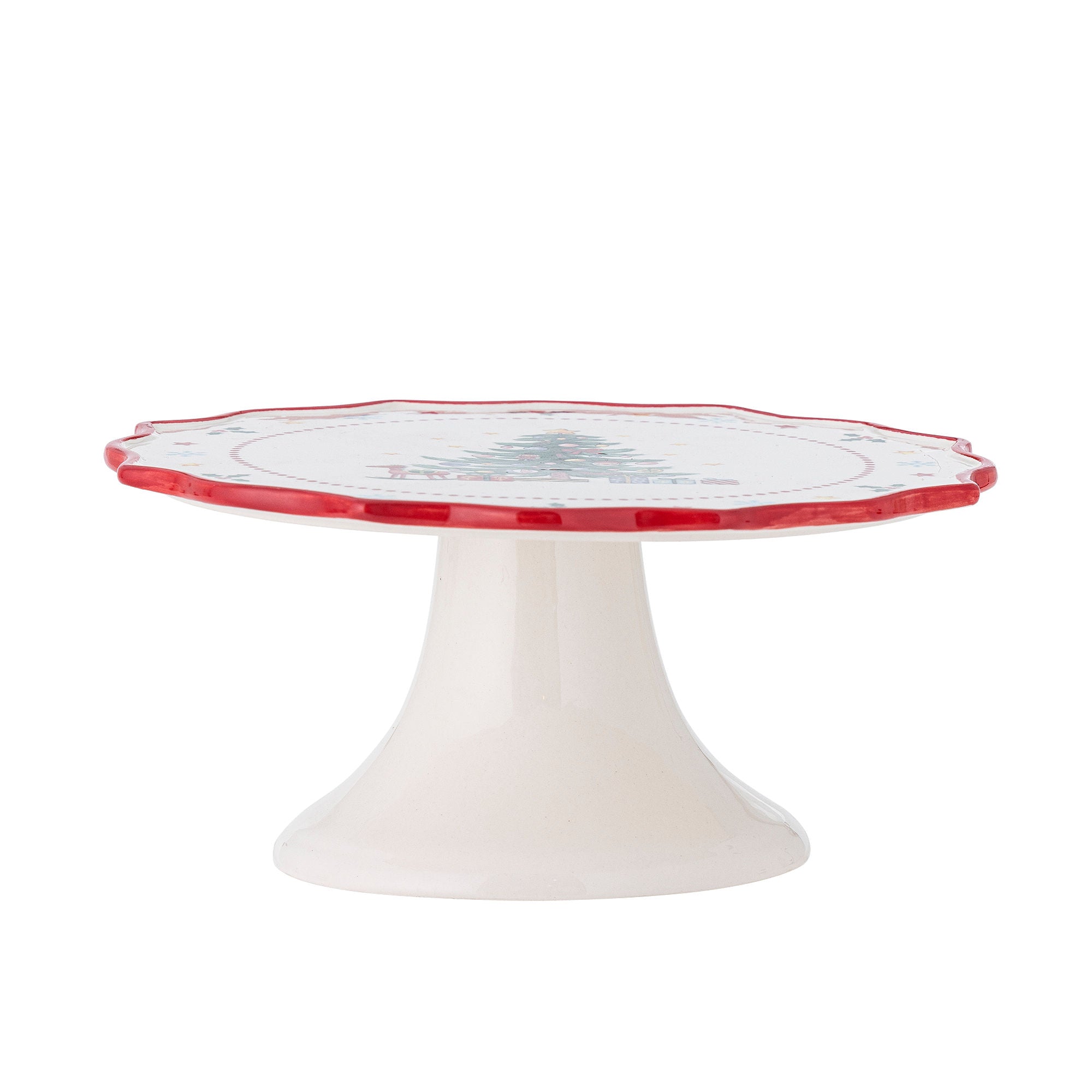 Bloomingville Naive Cake Dish, punainen, keramiikka