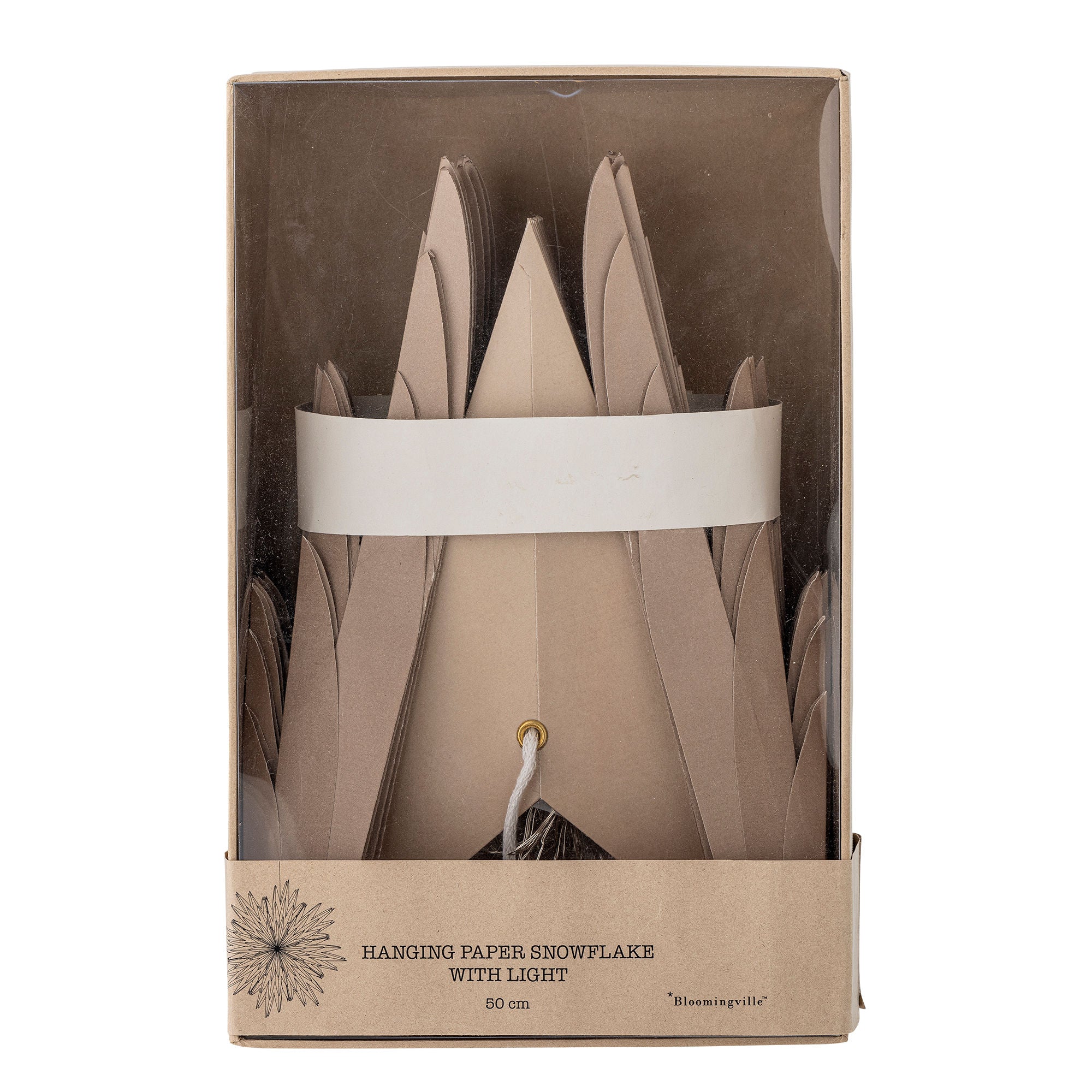 Bloomingville Elijan tähti w/kevyt, ruskea, fsc® -sekoitus, paperi