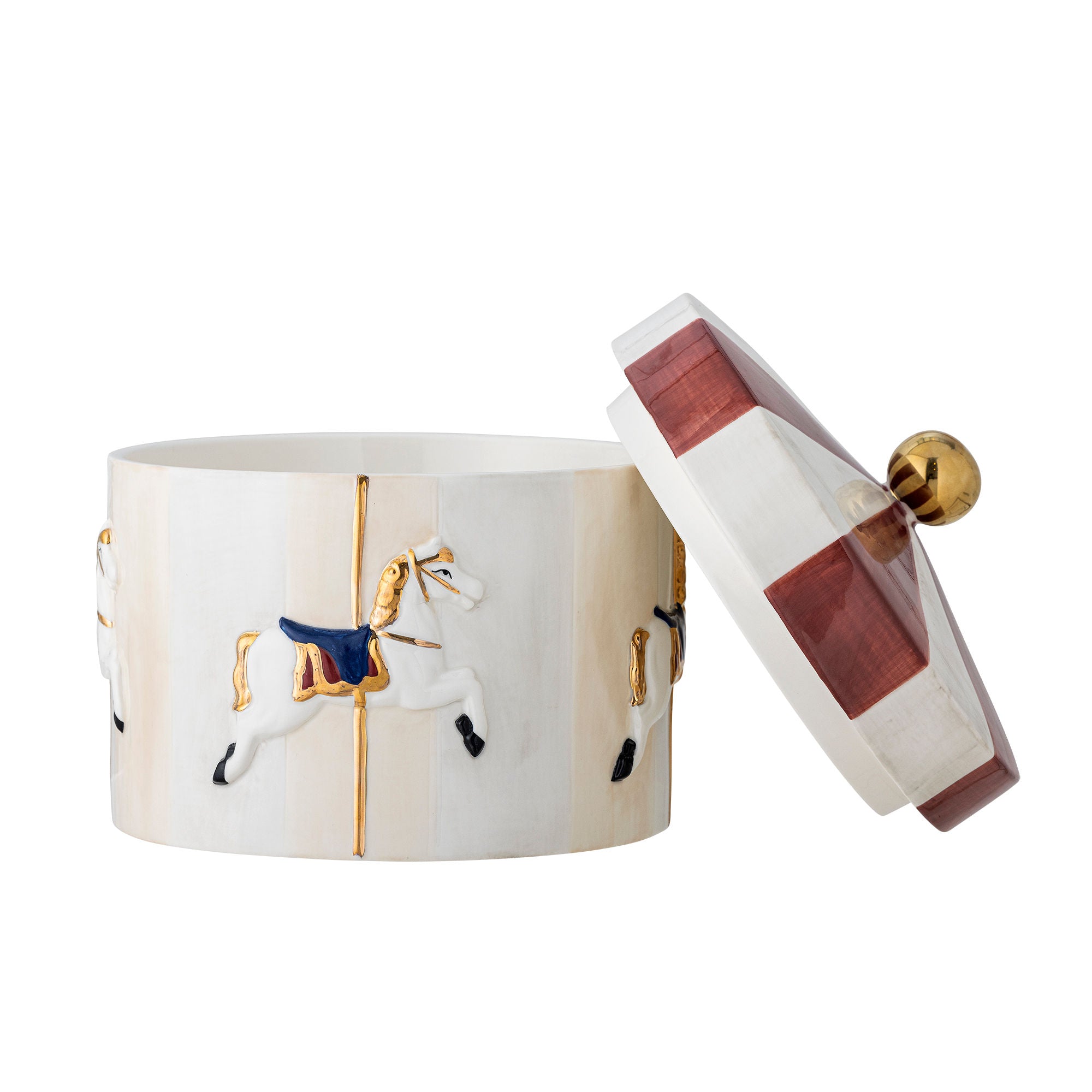 Bloomingville Merry-Go-Round Jar W/LID, PUNAIN
