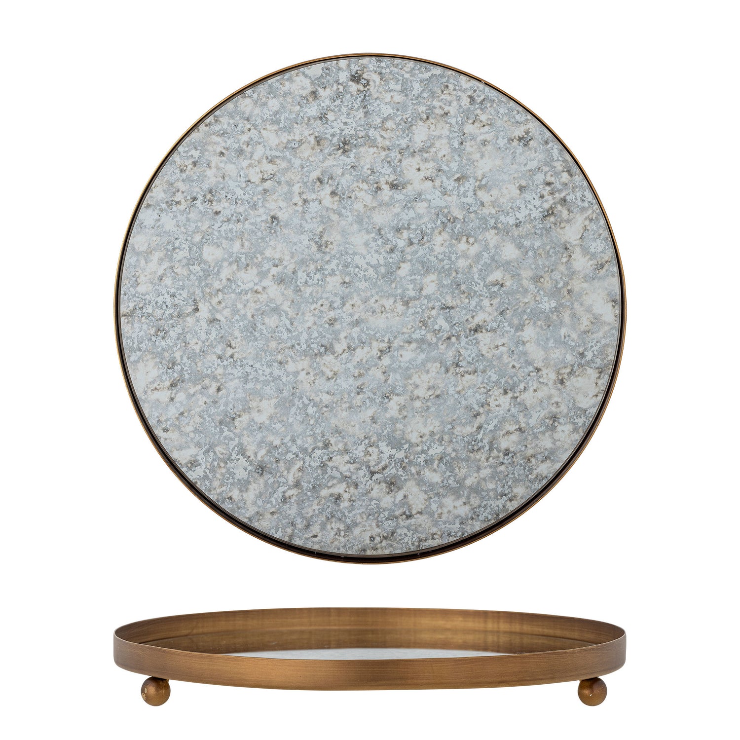 Bloomingville Glacier Fad, kulta, metalli, lasi