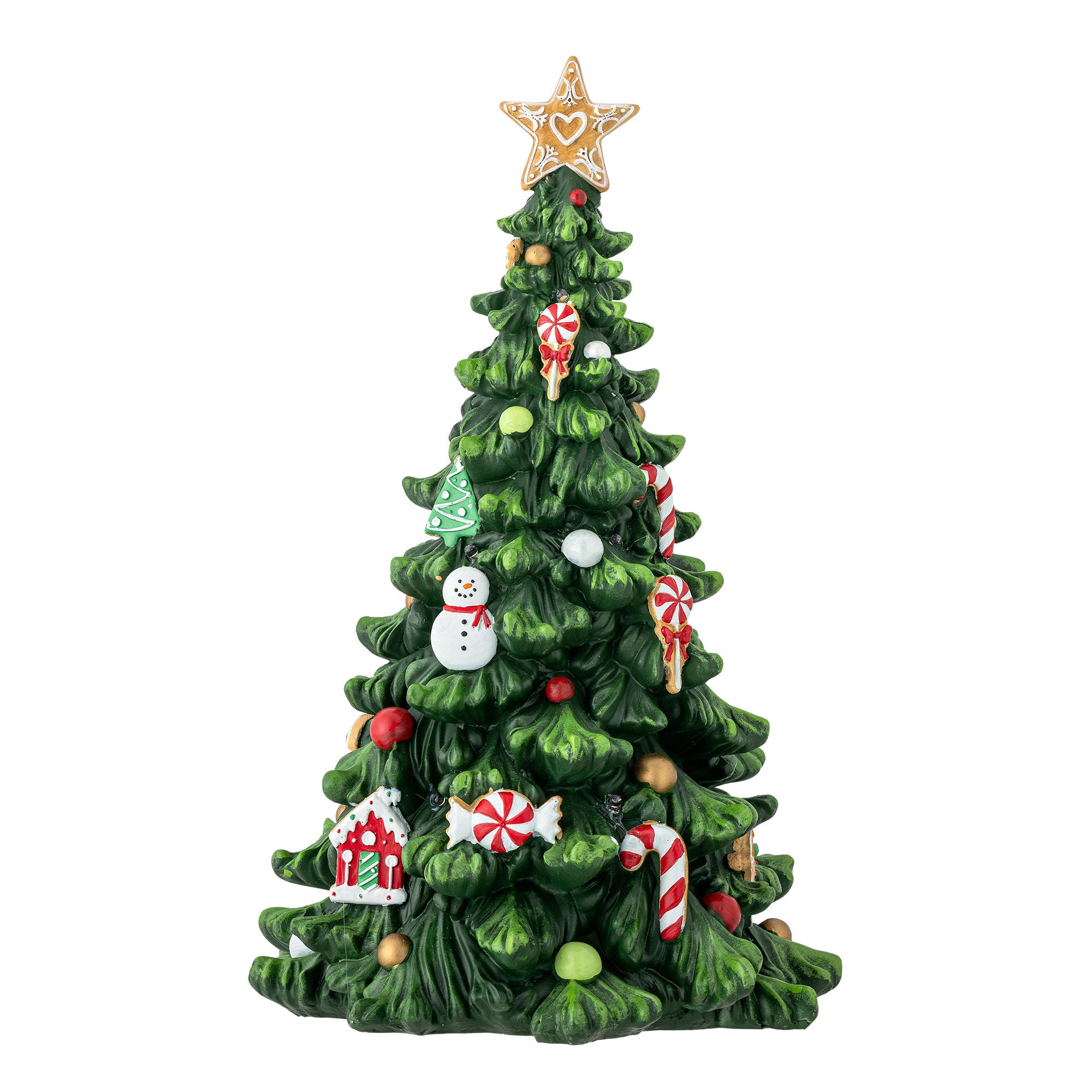 Bloomingville Eddy Deko M/Light, Green, Polyresiin