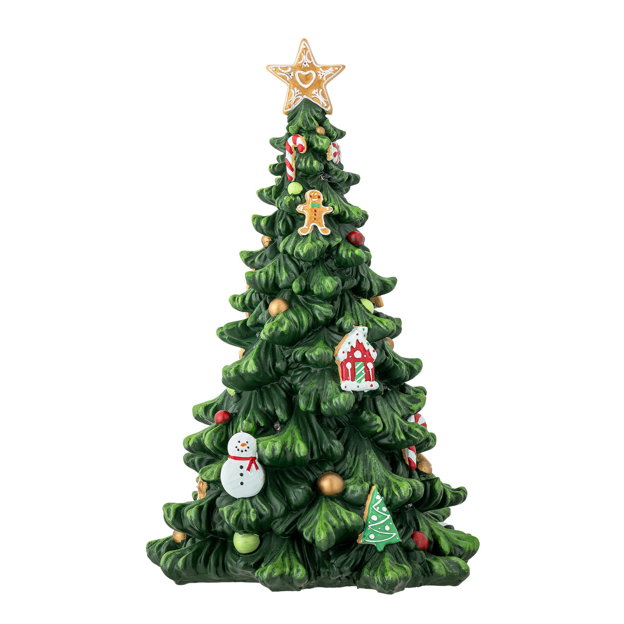 Bloomingville Eddy Deko M/Light, Green, Polyresiin