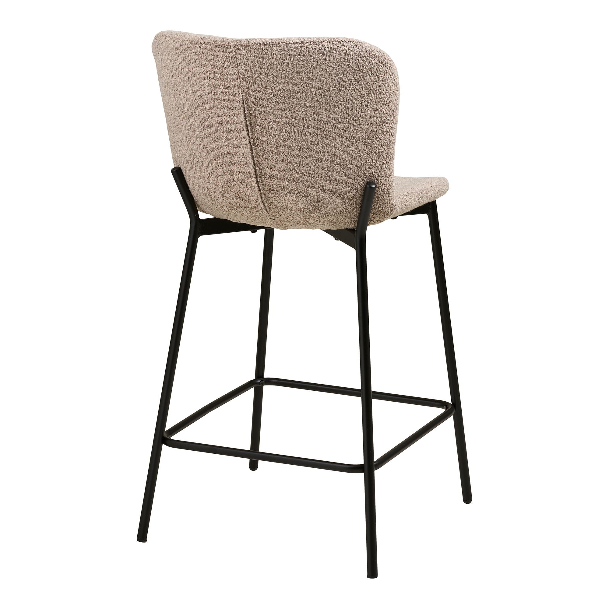 Makeda Counter -tuoli - Counter, Bouklé, Beige, Mustat jalat HN1239