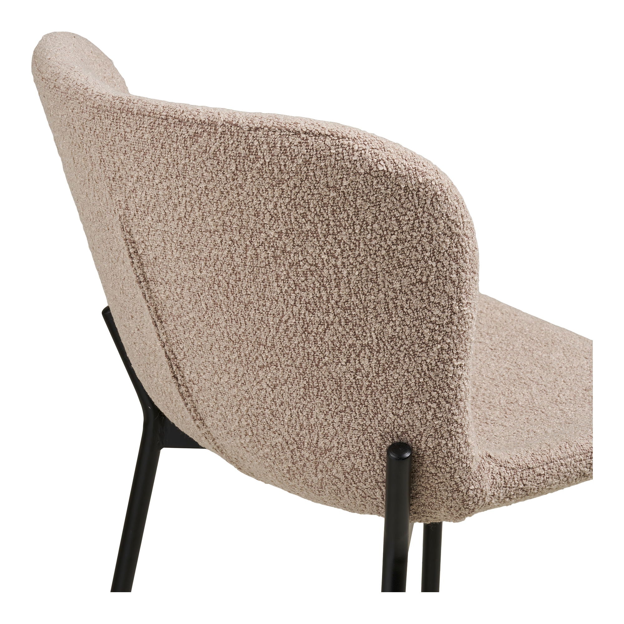 Makeda Counter -tuoli - Counter, Bouklé, Beige, Mustat jalat HN1239