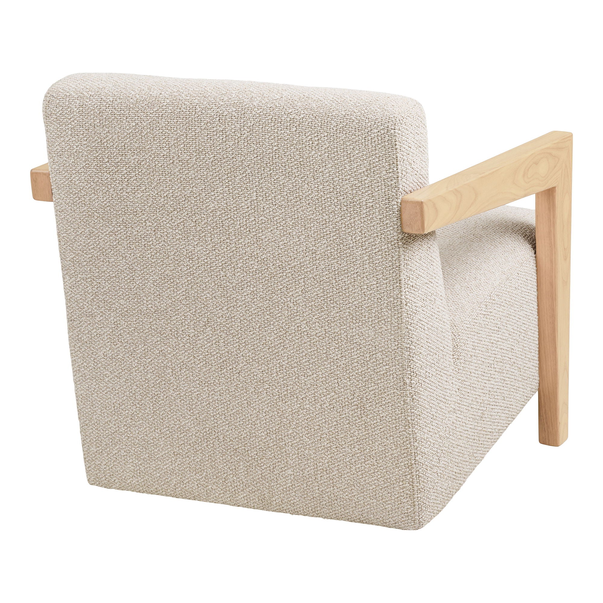 Caracas Lounge -tuoli - Lounge -tuoli käsinojalla, tammi, beige HN1321
