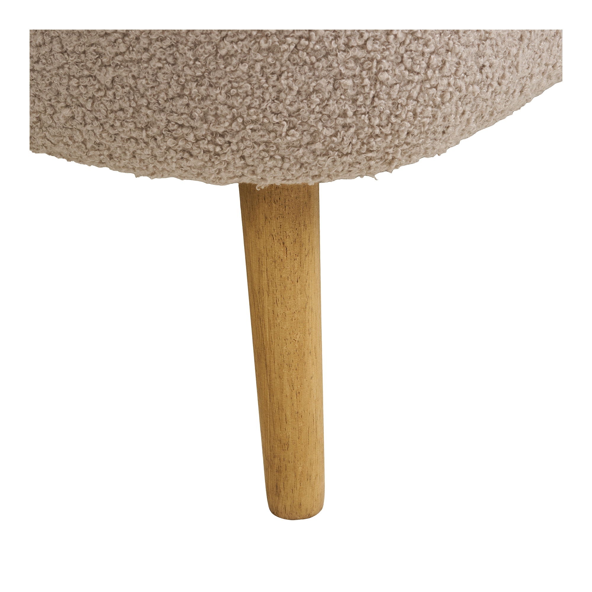 Harlow -penkki - Penkki varastolla, bouclé, beige 95x37x45 cm, HN1063