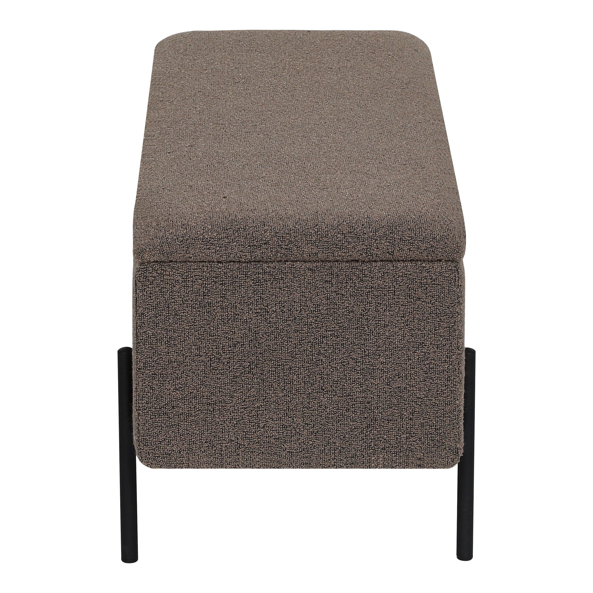 Watford Bench - Penkki säilytystilassa, Bouclé, Brown 95x36.5x43 cm, HN1061
