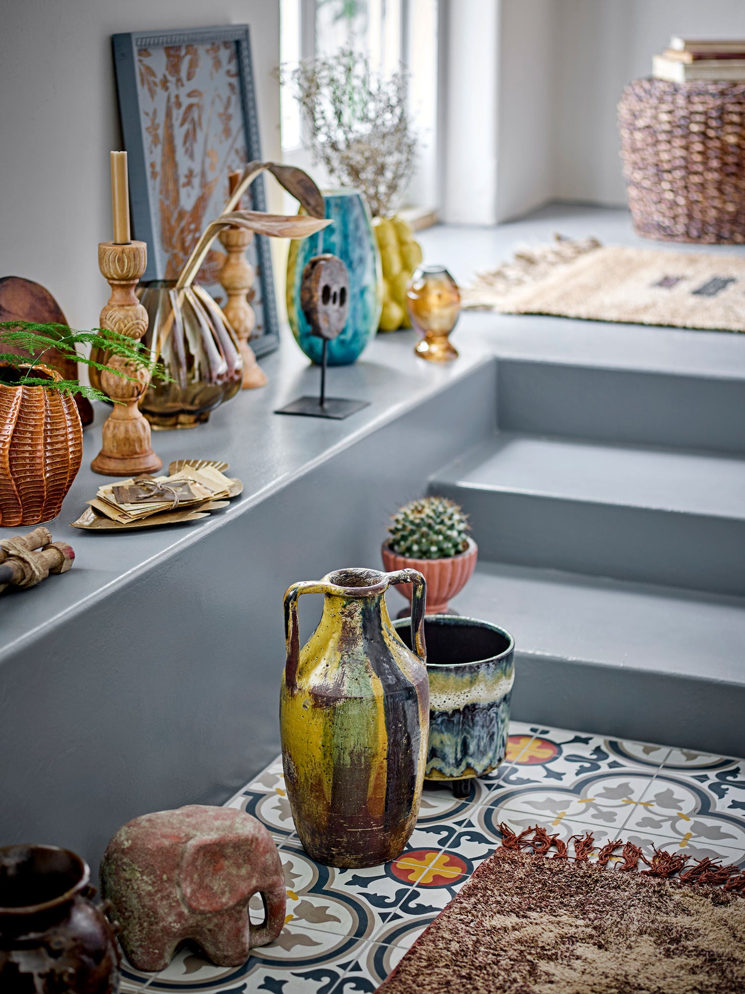 Luova kokoelma Kalian maljakko, sininen, lasi