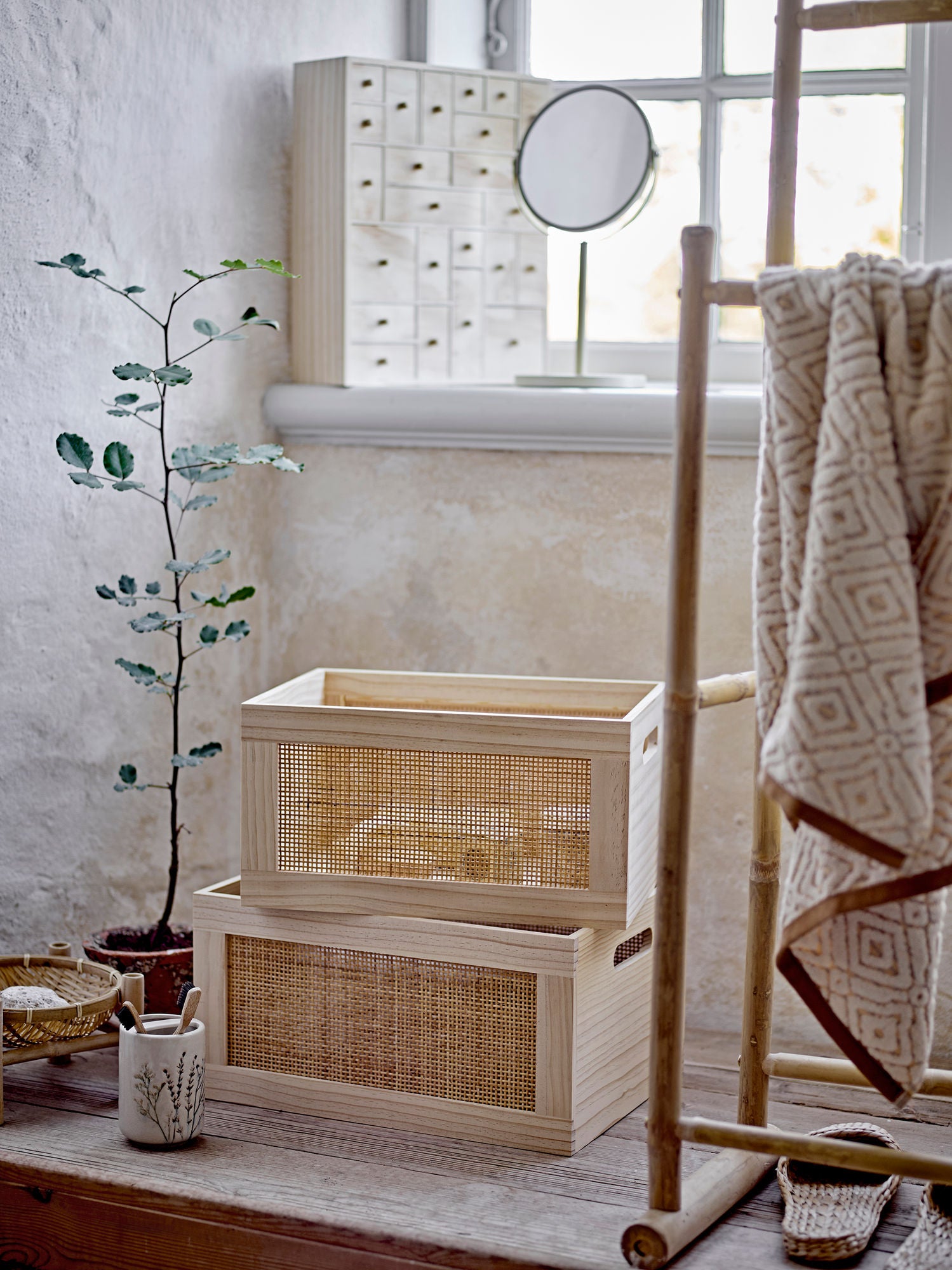 Bloomingville Piana säilytyslaatikko, luonto, FSC® 100%, mänty