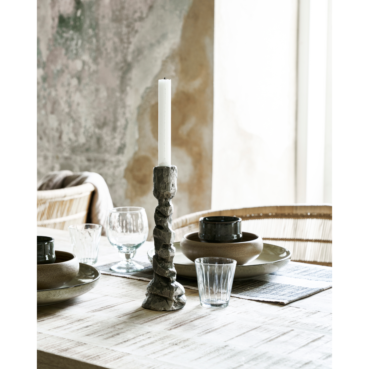 Kynttilänjalka, hdraku, antiikki hopea