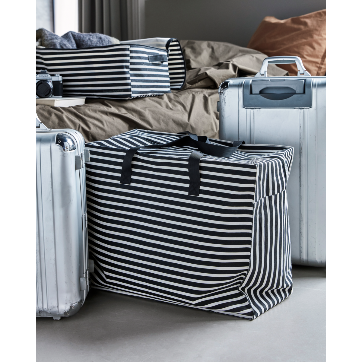 Varastointi, hdleaf, musta; Raakavalkoinen