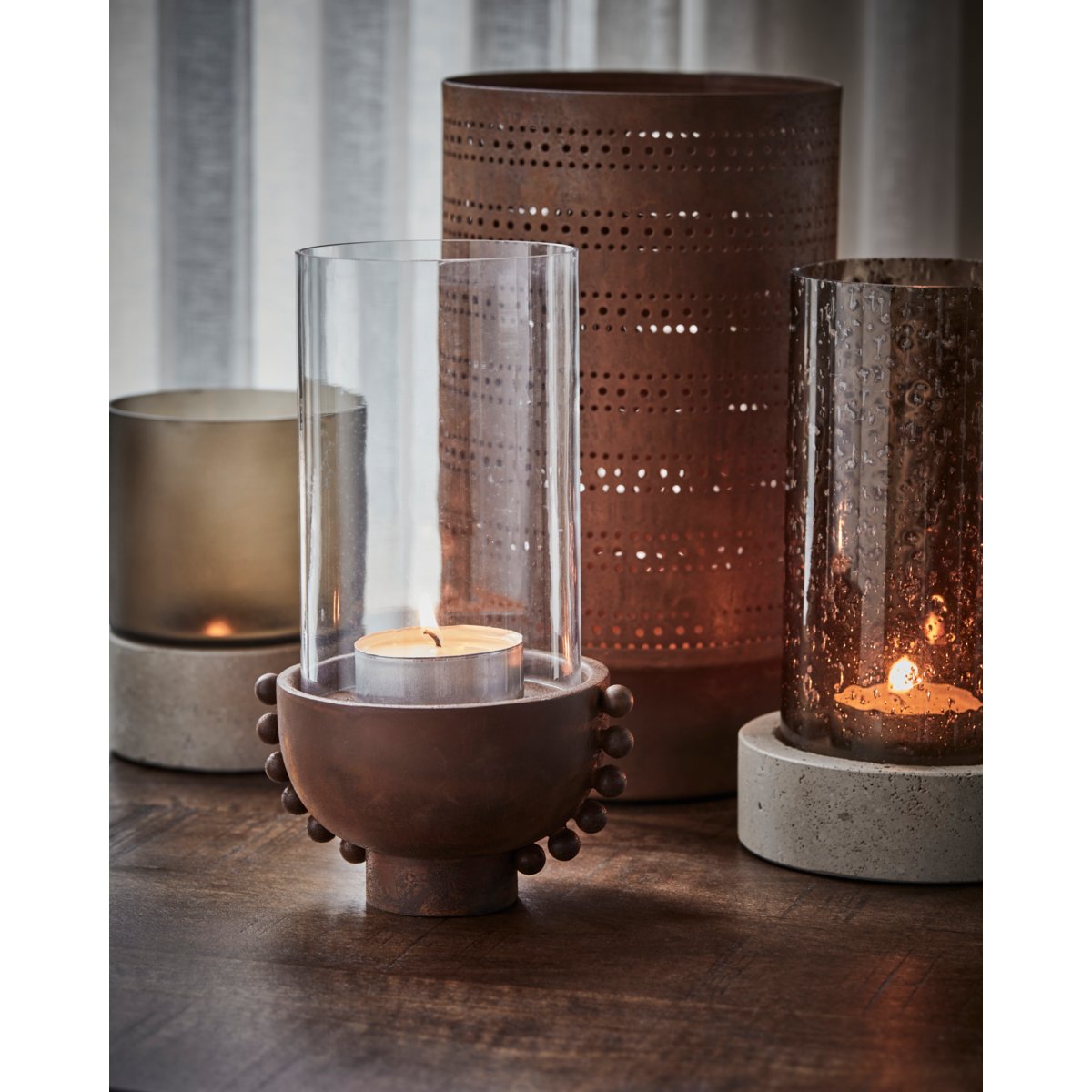 Kynttilänjalka, hdmanet, antiikki ruskea