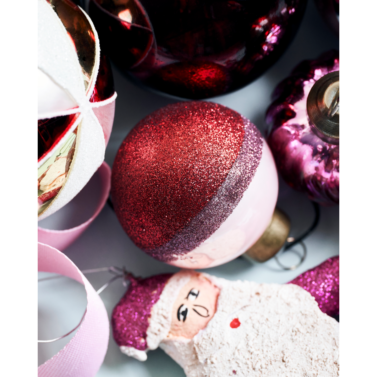 Joulukoristeet, HDSTrip, vaaleanpunainen; punainen