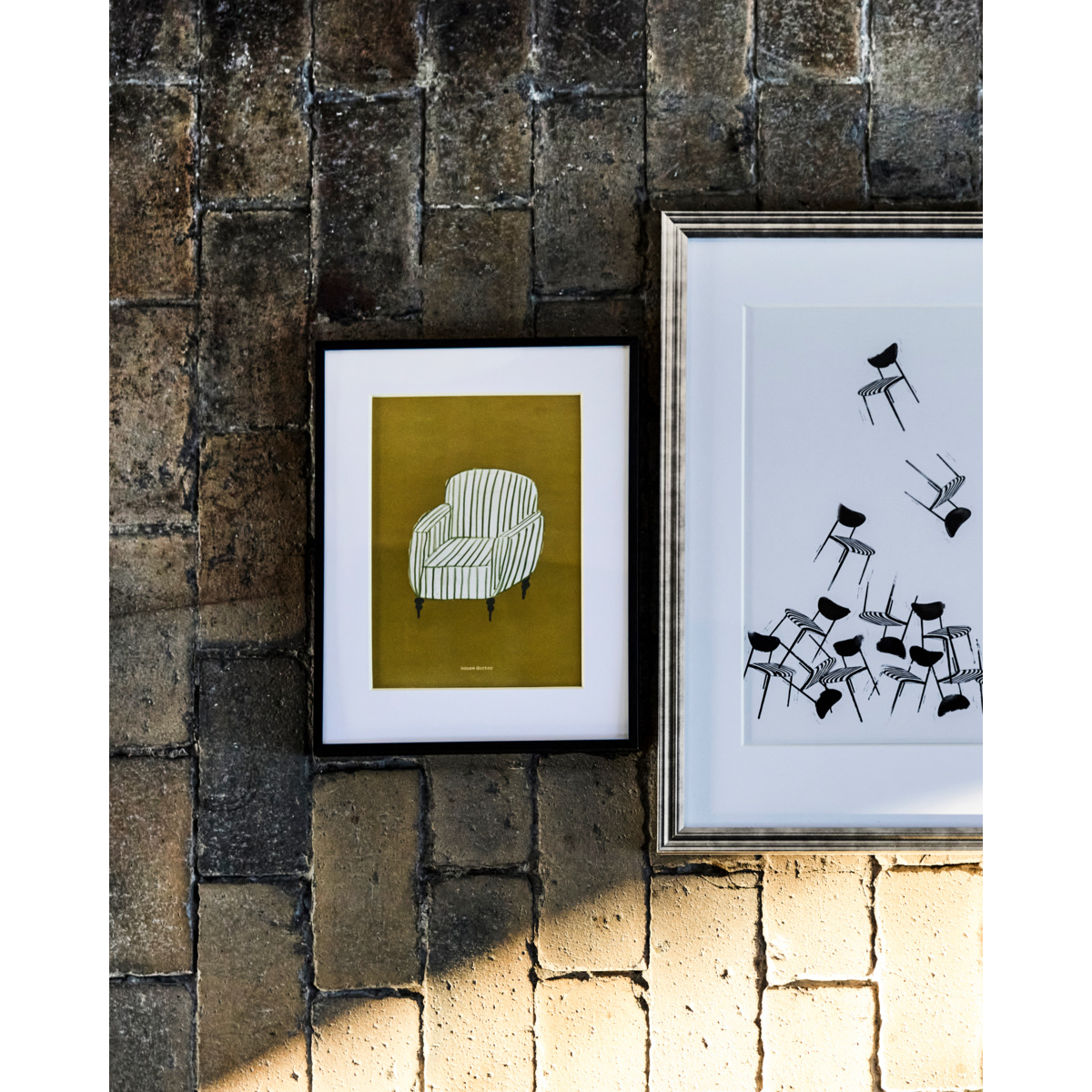 Seinätaiteen hdchair, sinappikeltainen