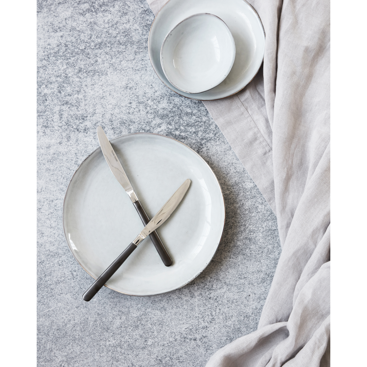 Veitsi, hdox, musta; hopea