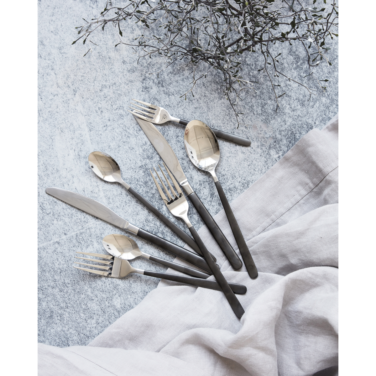 Talo -lääkäri - lusikka, hdox, musta; Hopea