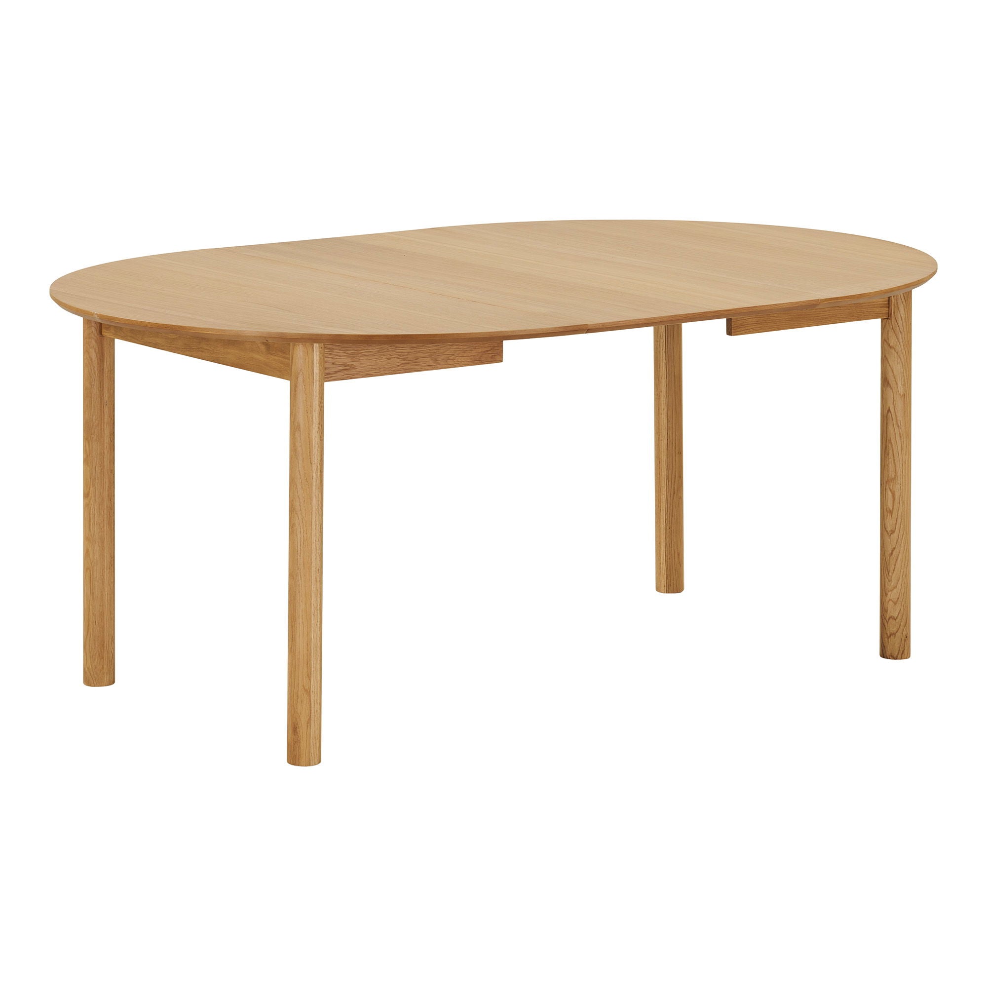 Bundaberg Ruokapöytä - Ruokapöytä, tammea, mukaan lukien. Lisälevyt Ø120x120-170-220x75 cm