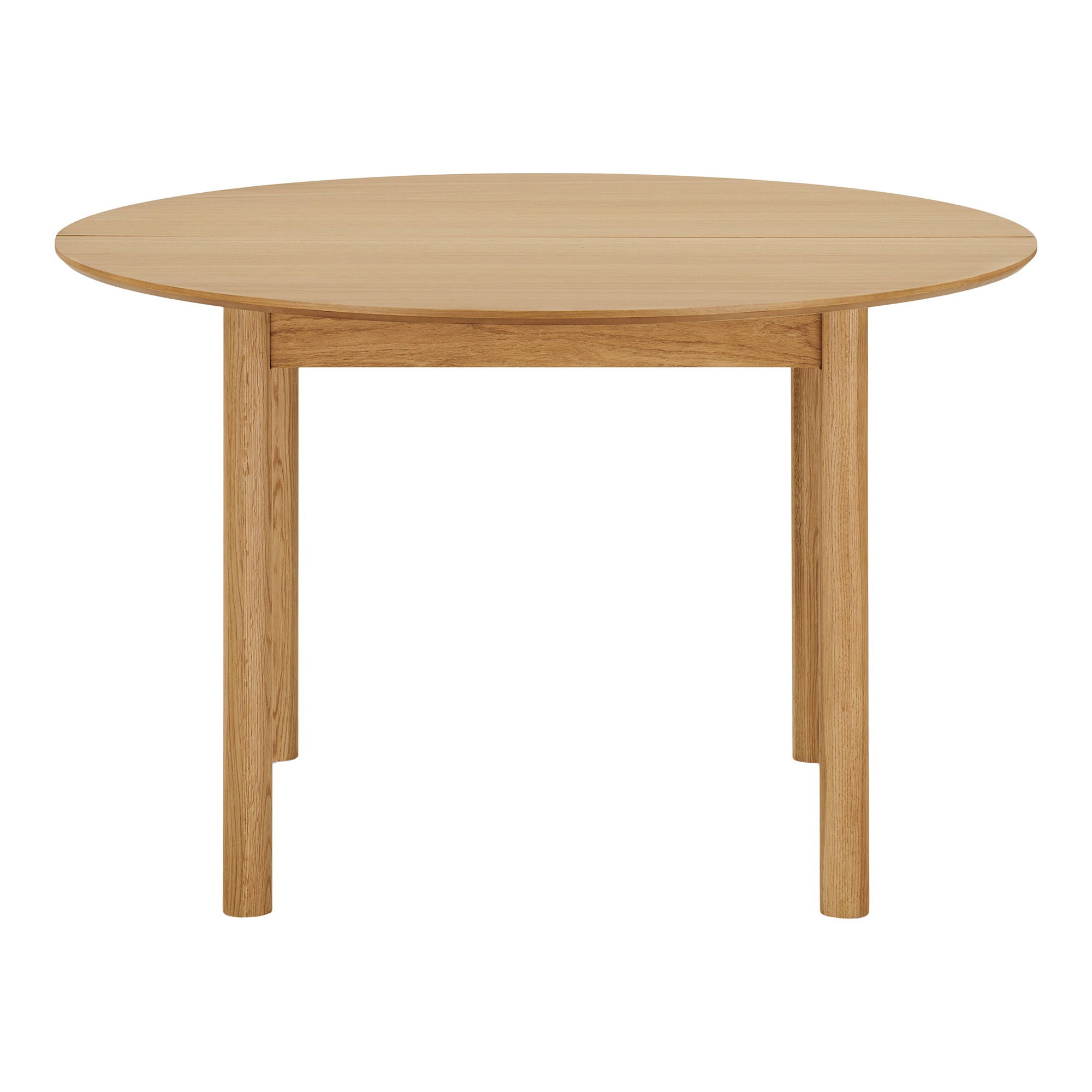 Bundaberg Ruokapöytä - Ruokapöytä, tammea, mukaan lukien. Lisälevyt Ø120x120-170-220x75 cm