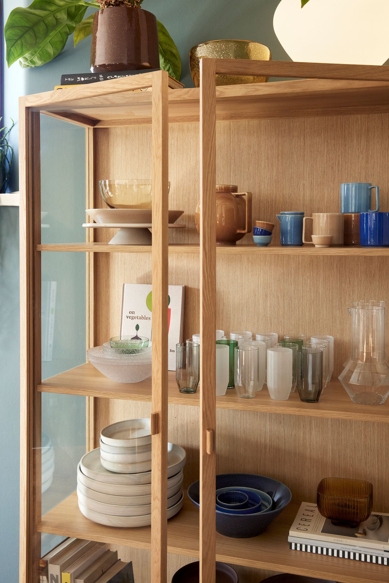 Hübsch Glaze hurraa iso sininen