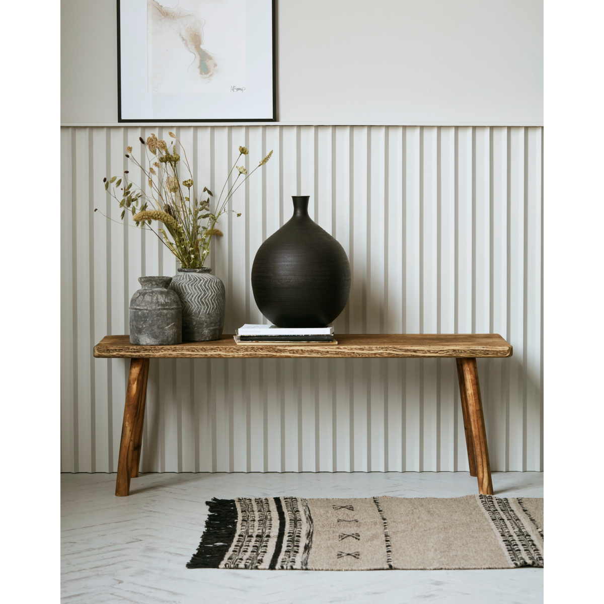 Penkki, hdnadi, luonnollinen 120x43 cm