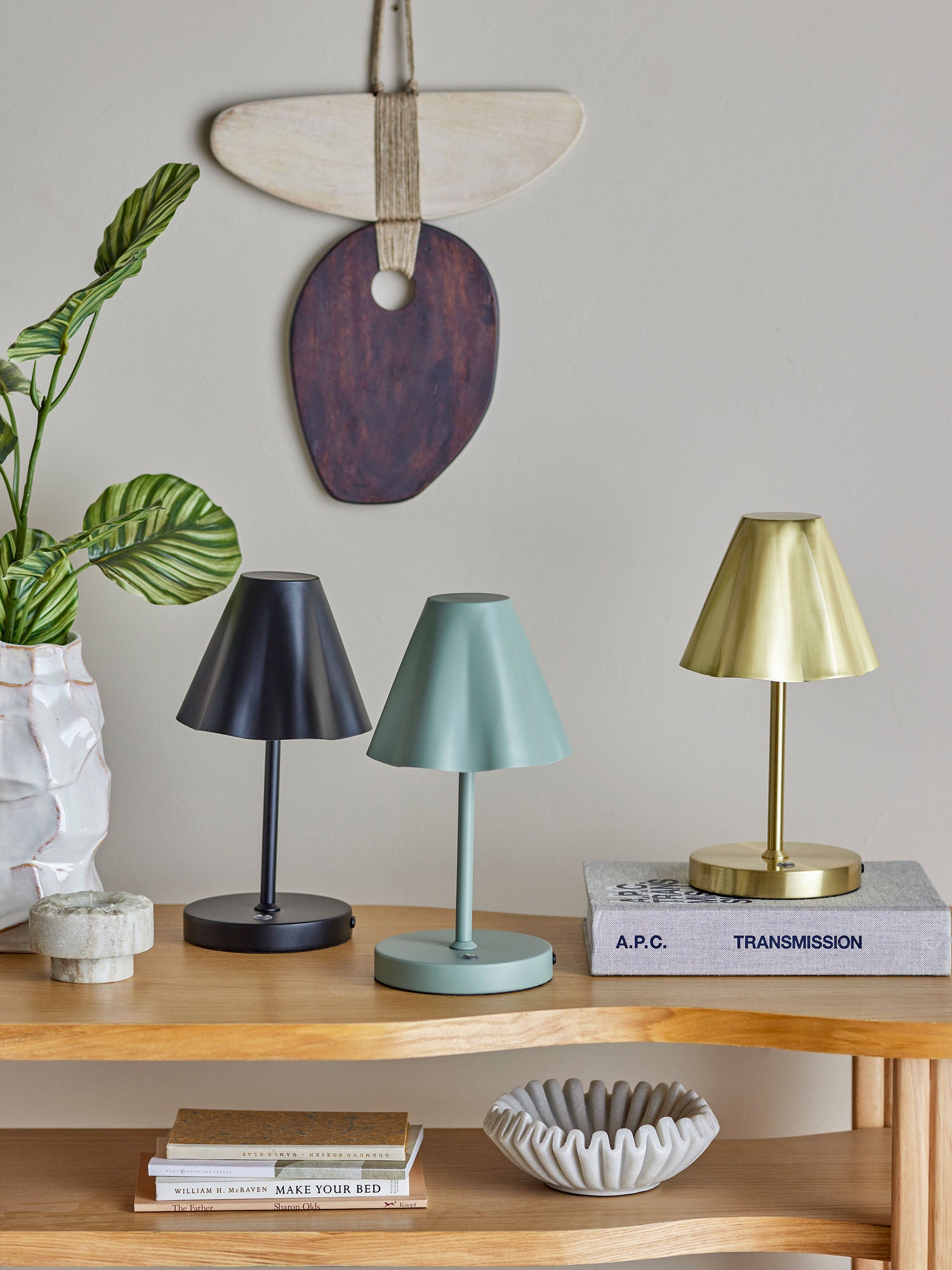 Bloomingville Lianna Portable Lamp, ladattava, musta, metalli