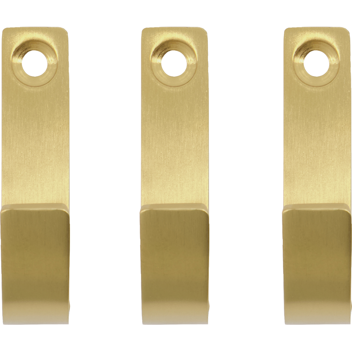 Koukku, mthapsus, harjattu messinkipinta