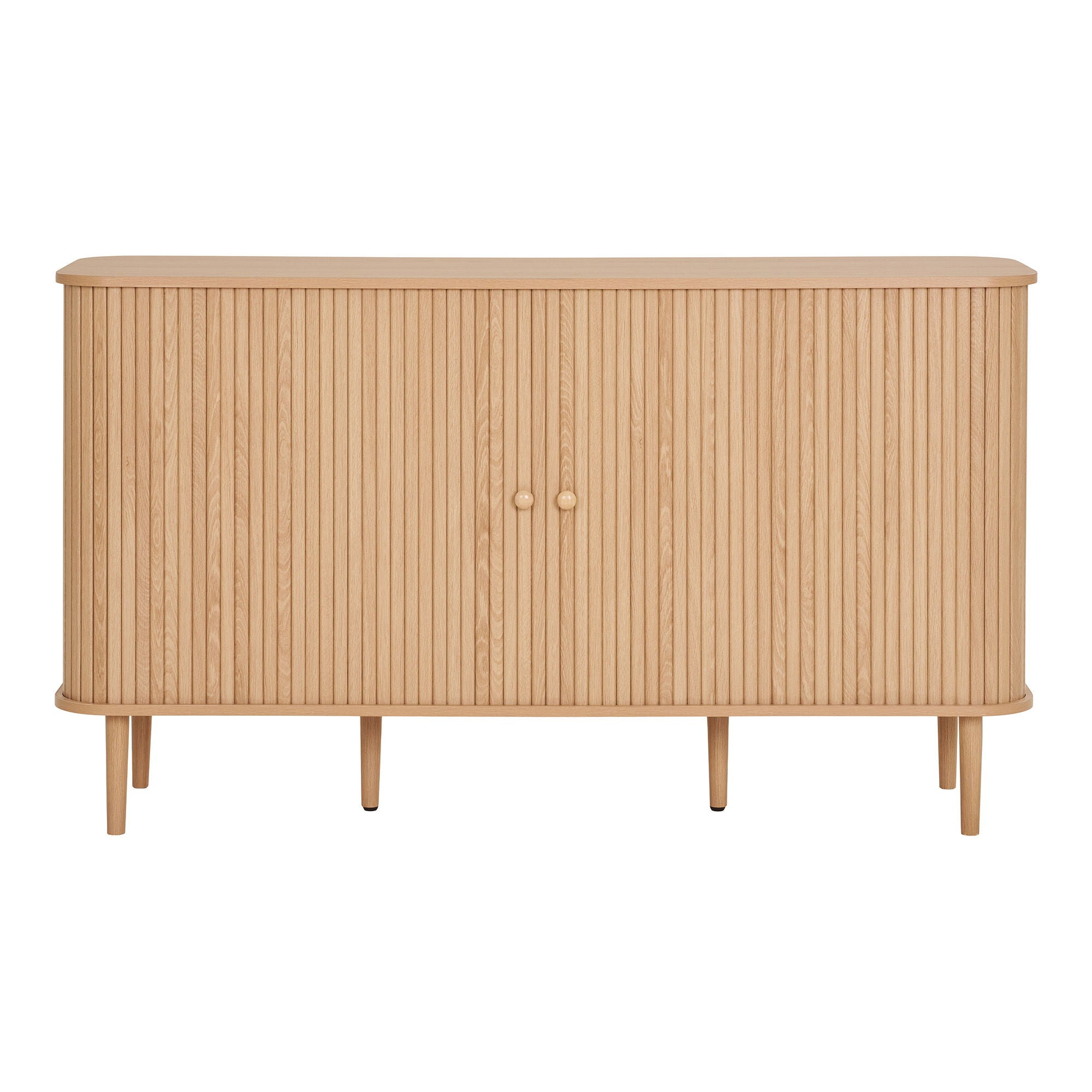 Sivupöytä, 2 ovea, luonto<br>140x40x79 cm