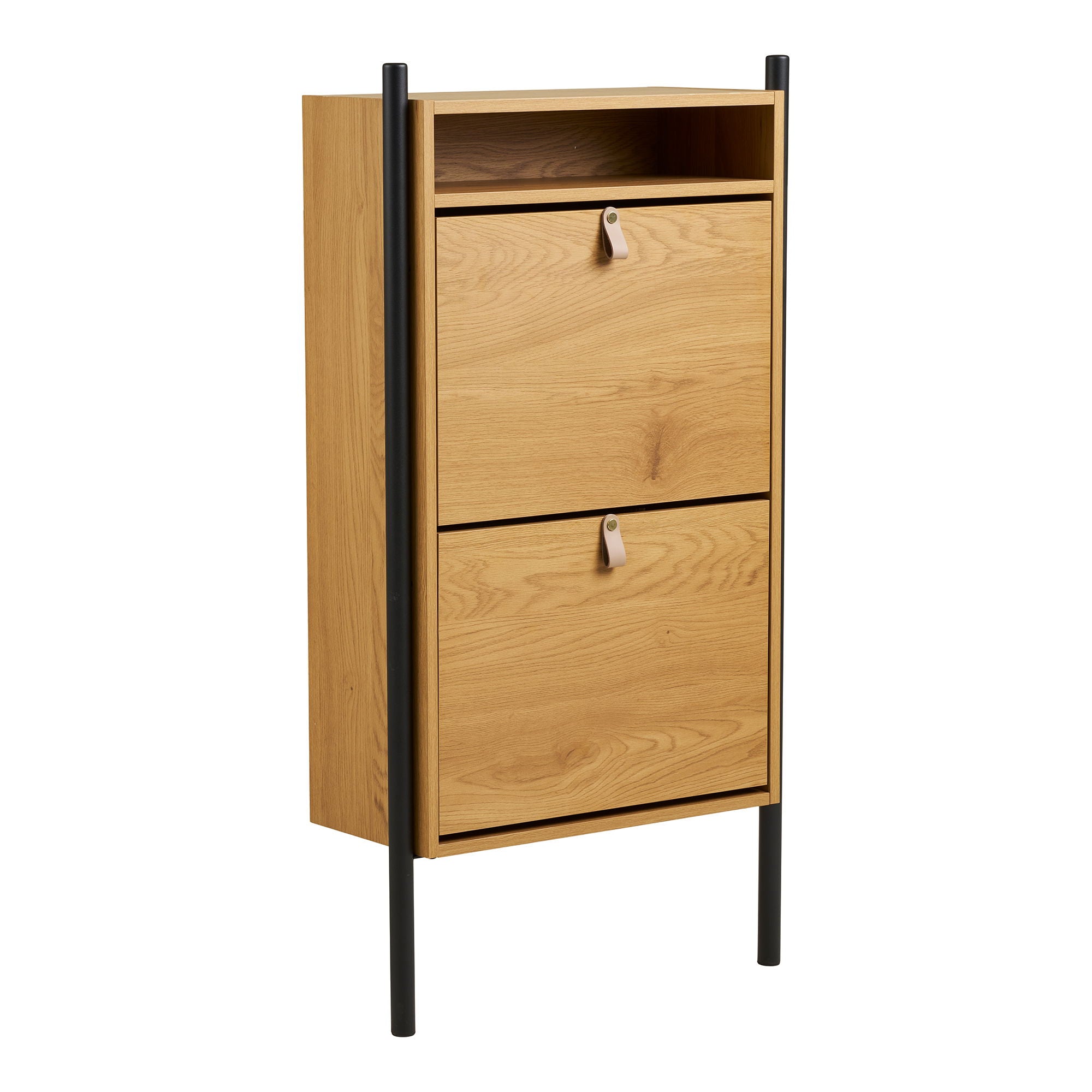 Barco -kenkäkaappi - kenkäkaappi, tammipuun ulkoasu 62x26x118 cm