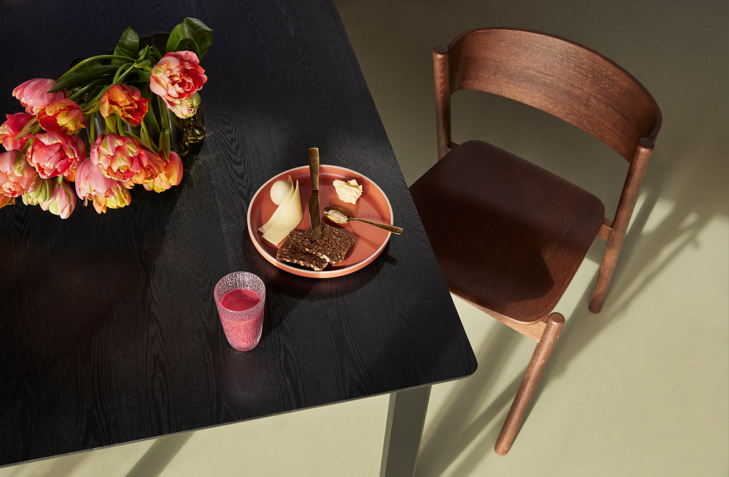 Viistotuoli Ruskea - 55x51xh80cm