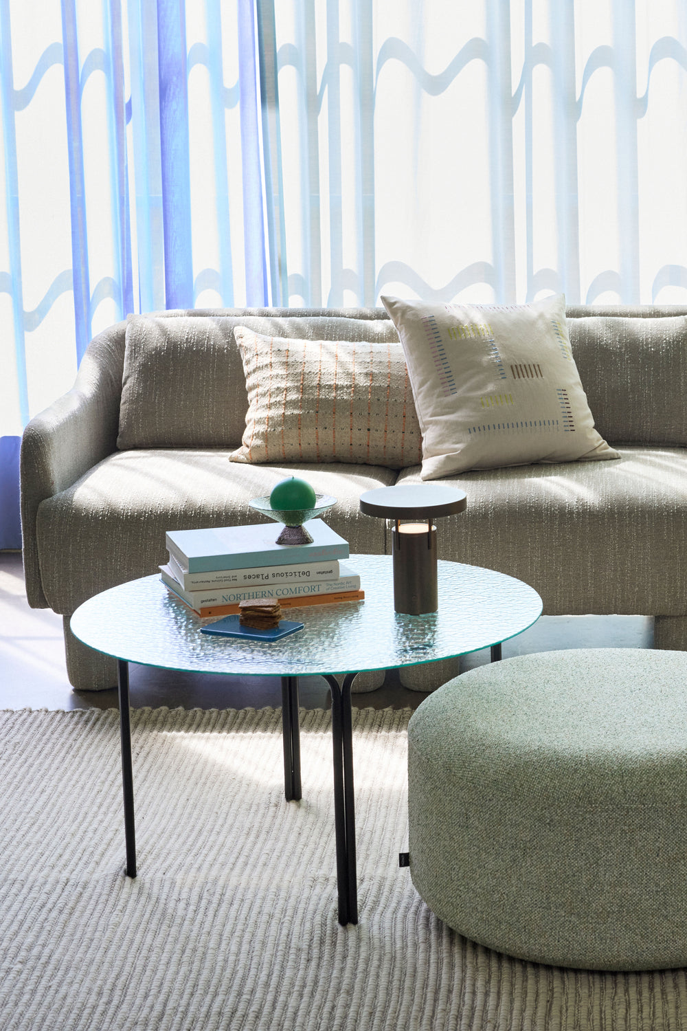 Elegance Sohva Vaaleanvihreä - 224x73xH74