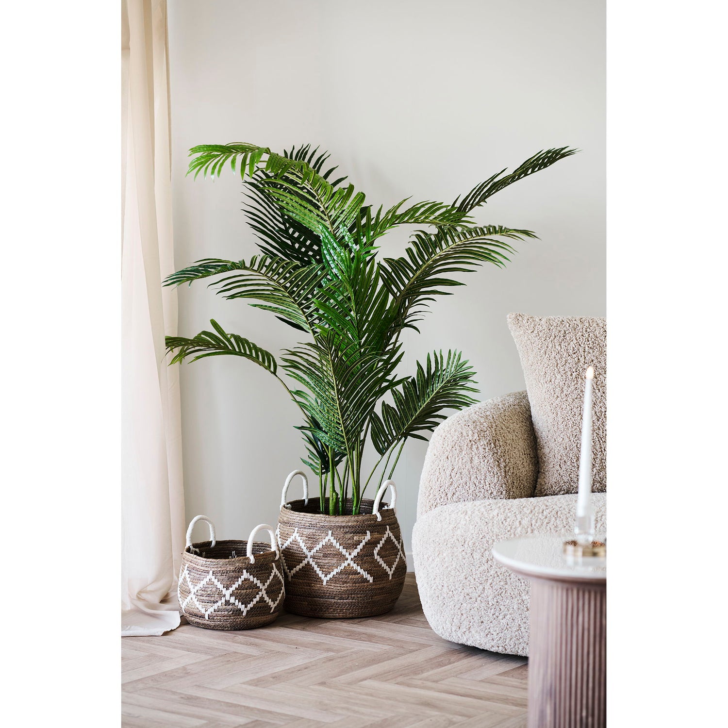 Altea -käyrä - Käyrä, banaanin punos, luonto/raaka valkoinen sarja 2