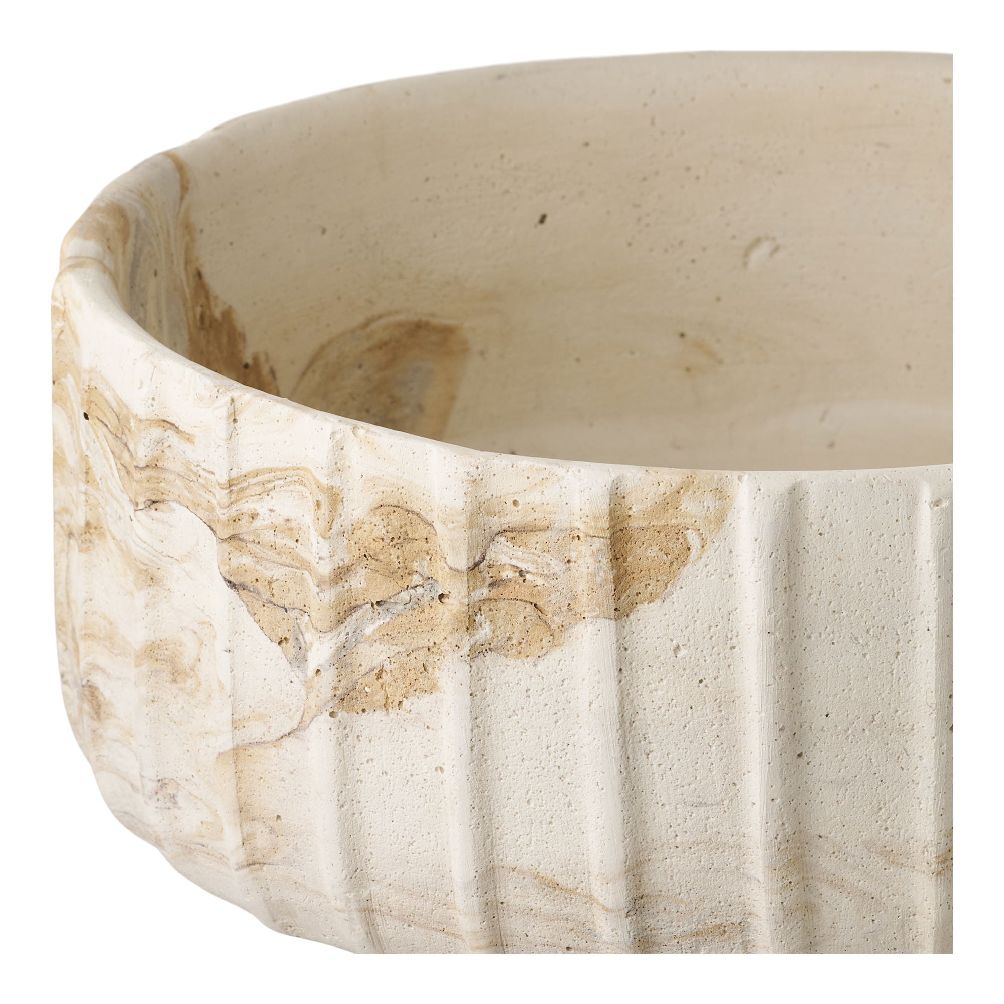 Maljakko - maljakko, sementti, ruskea/beige Ø20,5x18,5 cm