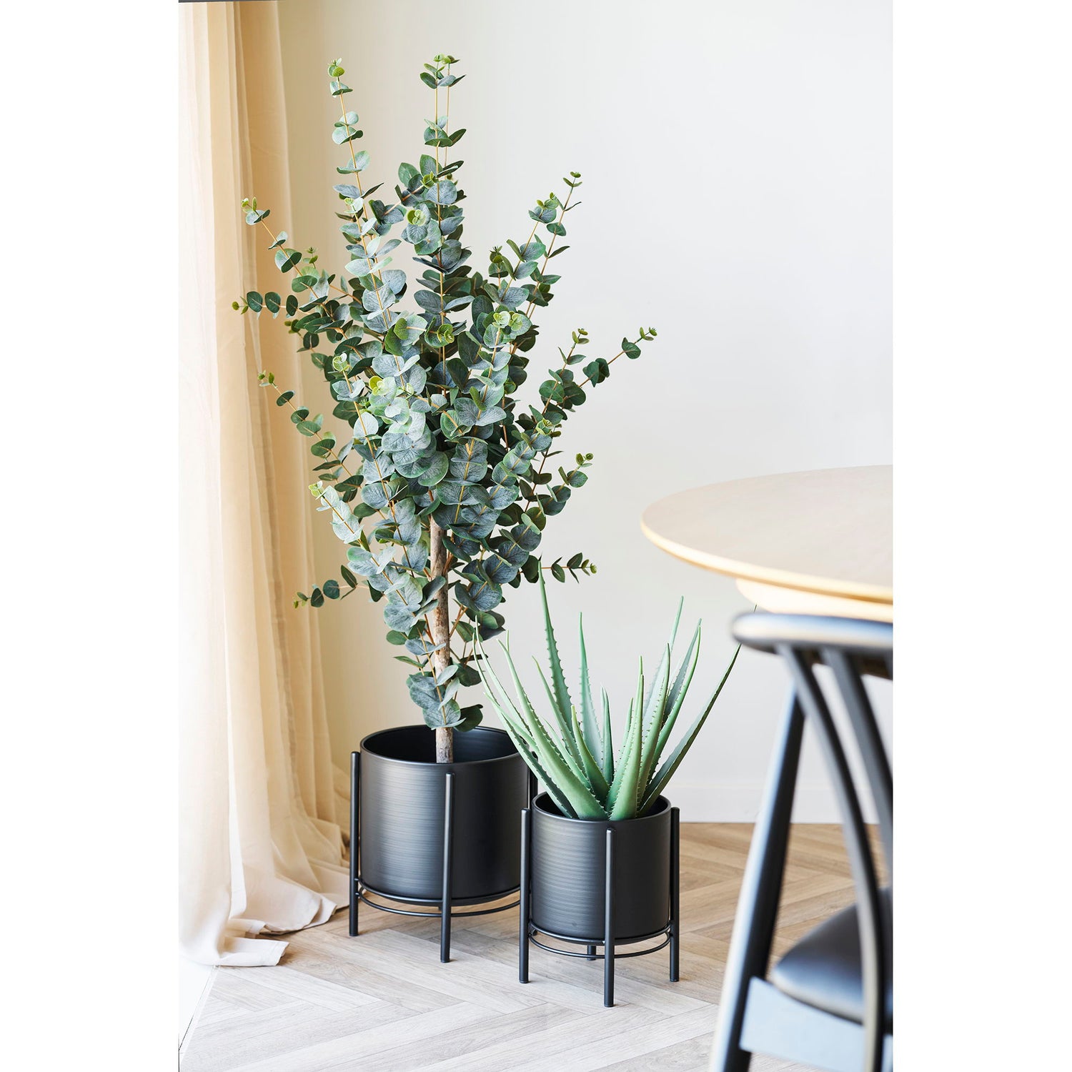 Yrttipot - yrttipot, teräs, musta sarja 2