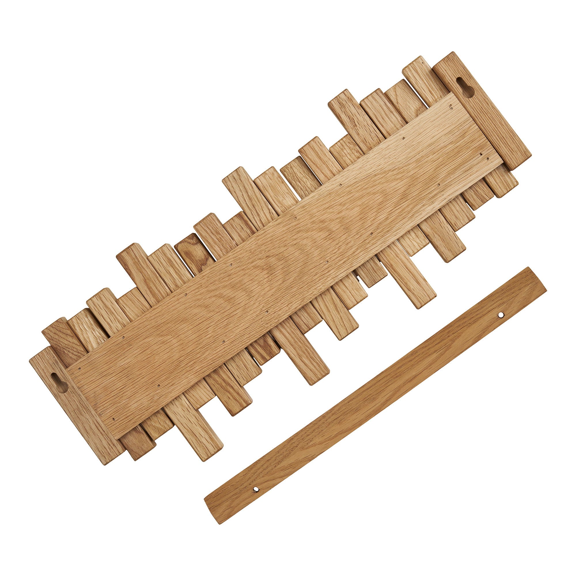 Caltra -koukut - koukut, tammi, luonto 3x40x18 cm