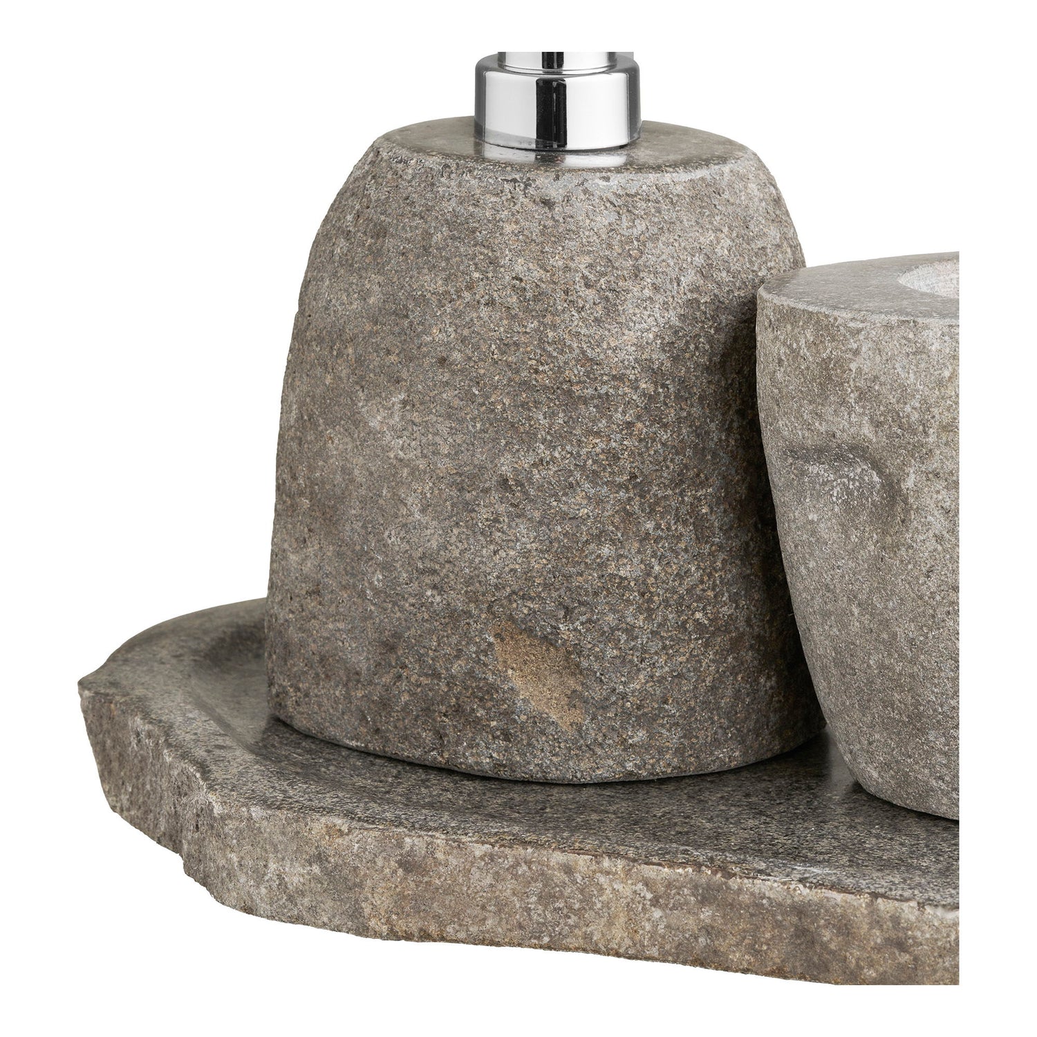 Gara -kylpyhuonesarja - kylpyhuoneen sarja, säilytyslaatikot, saippuan annostelija, takaosa