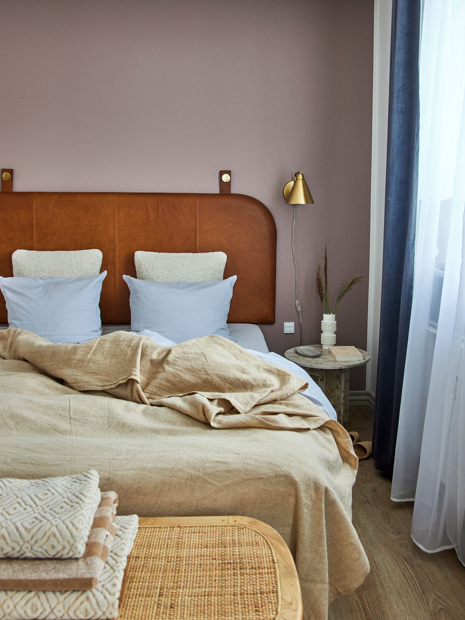 Bloomingville Terni Bedsprew, Nature, Pellava OEKO-Tex®