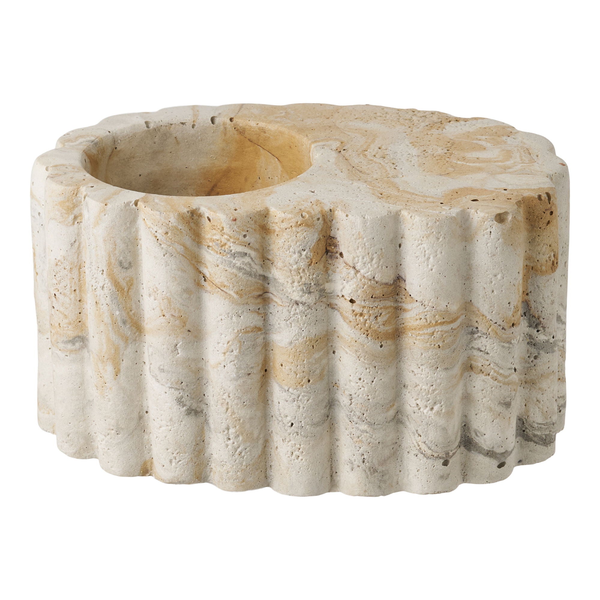 Majakot - majakovaihe, sementti, ruskea/beige Ø10,5x6 cm