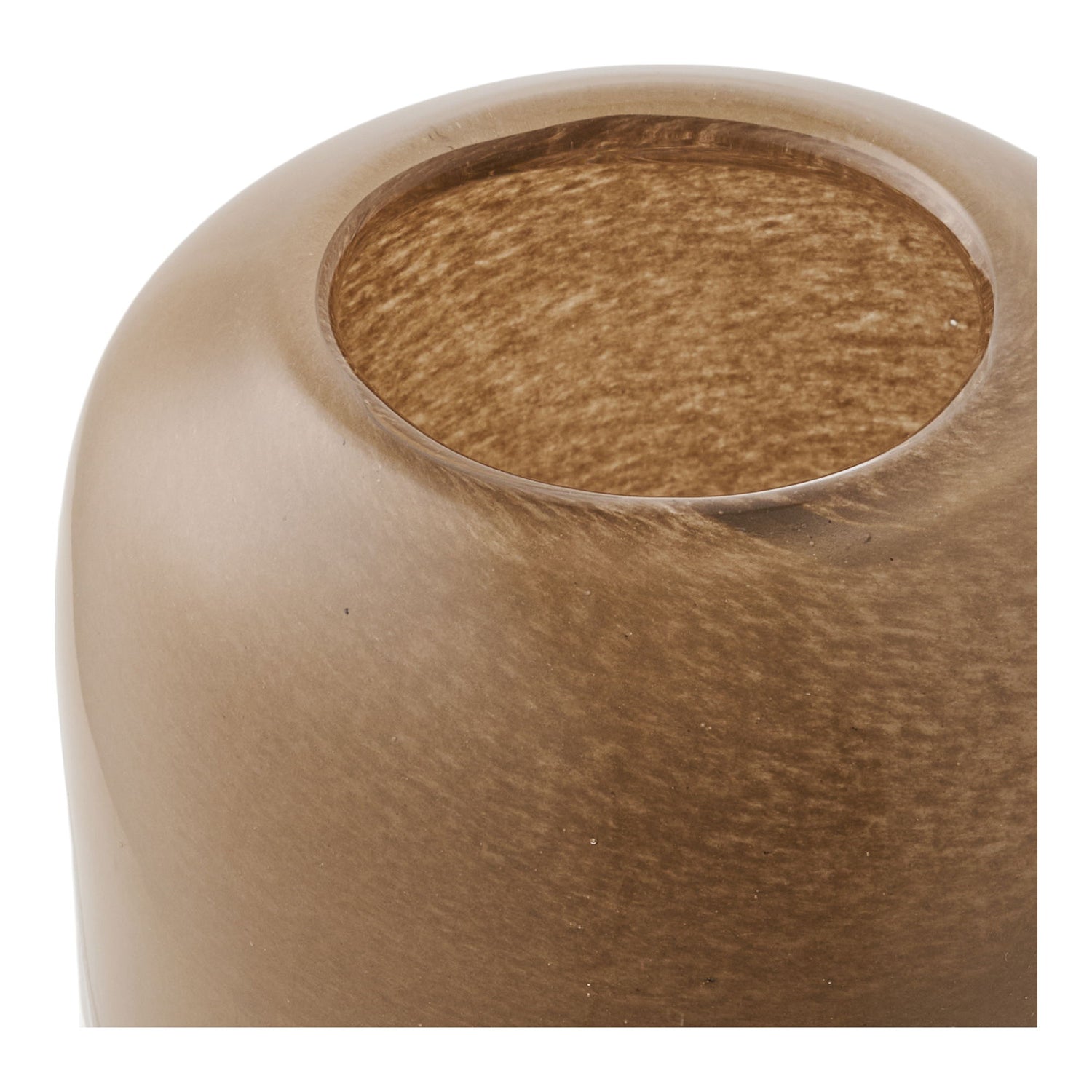 Kynttilänjalka - kynttilänjalka, suu -puhallettu lasi, ruskea Ø8x7,5 cm