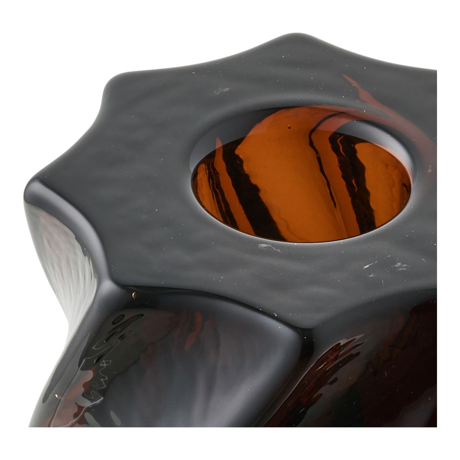 Kynttilänjalka - kynttilänjalka, lasi, savustettu ruskea sarja 2