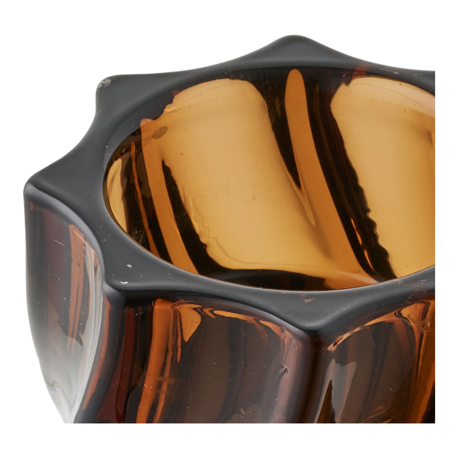 Kynttilänjalka - kynttilänjalka, lasi, savustettu ruskea sarja 2