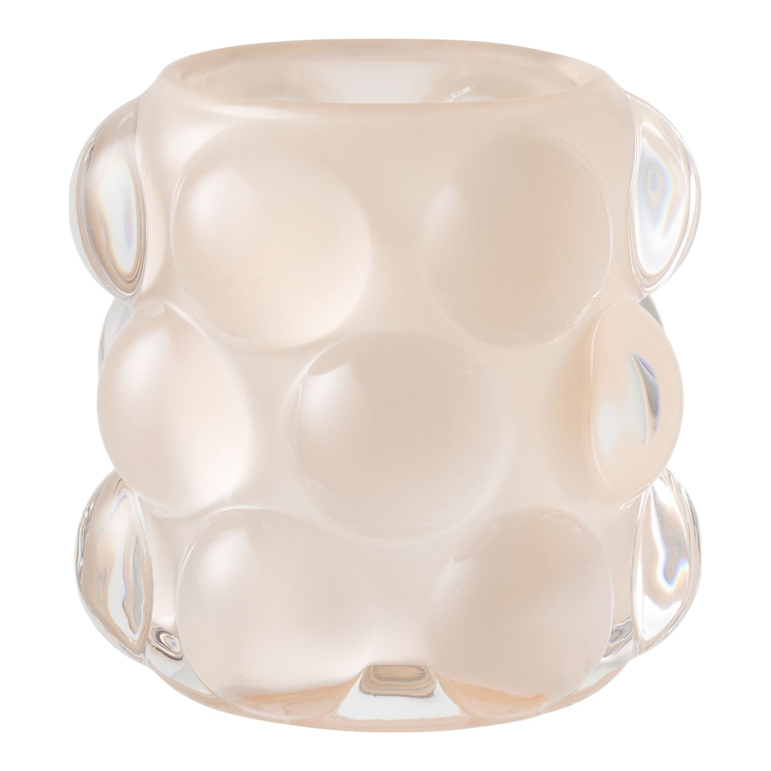 Kynttilänjalka - kynttilänjalka, lasi, beige/vihreä sarja 2