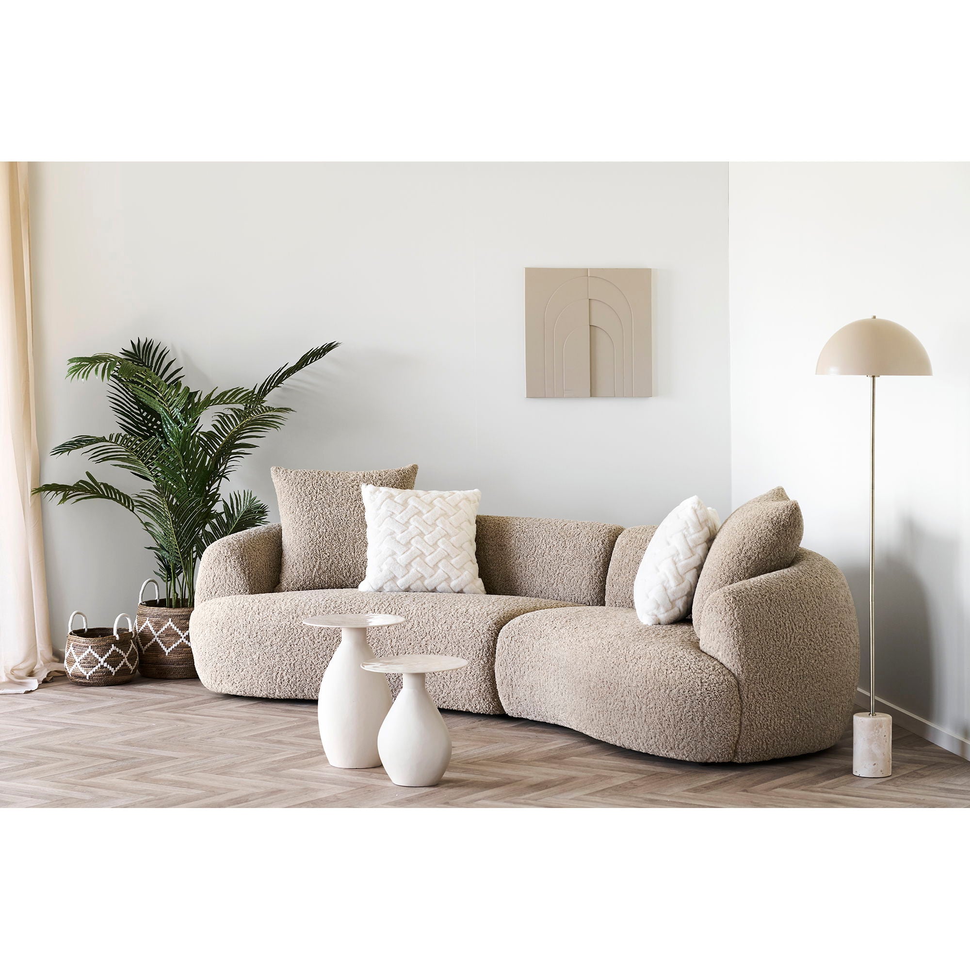 INA -seinäkoriste - seinäkoriste, beige 60x60 cm