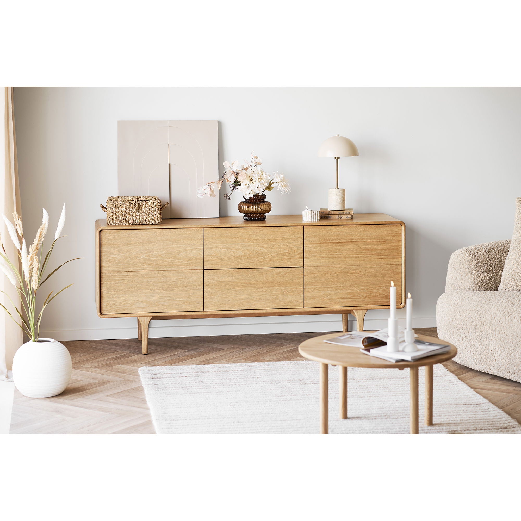 INA -seinäkoriste - seinäkoriste, beige 60x60 cm