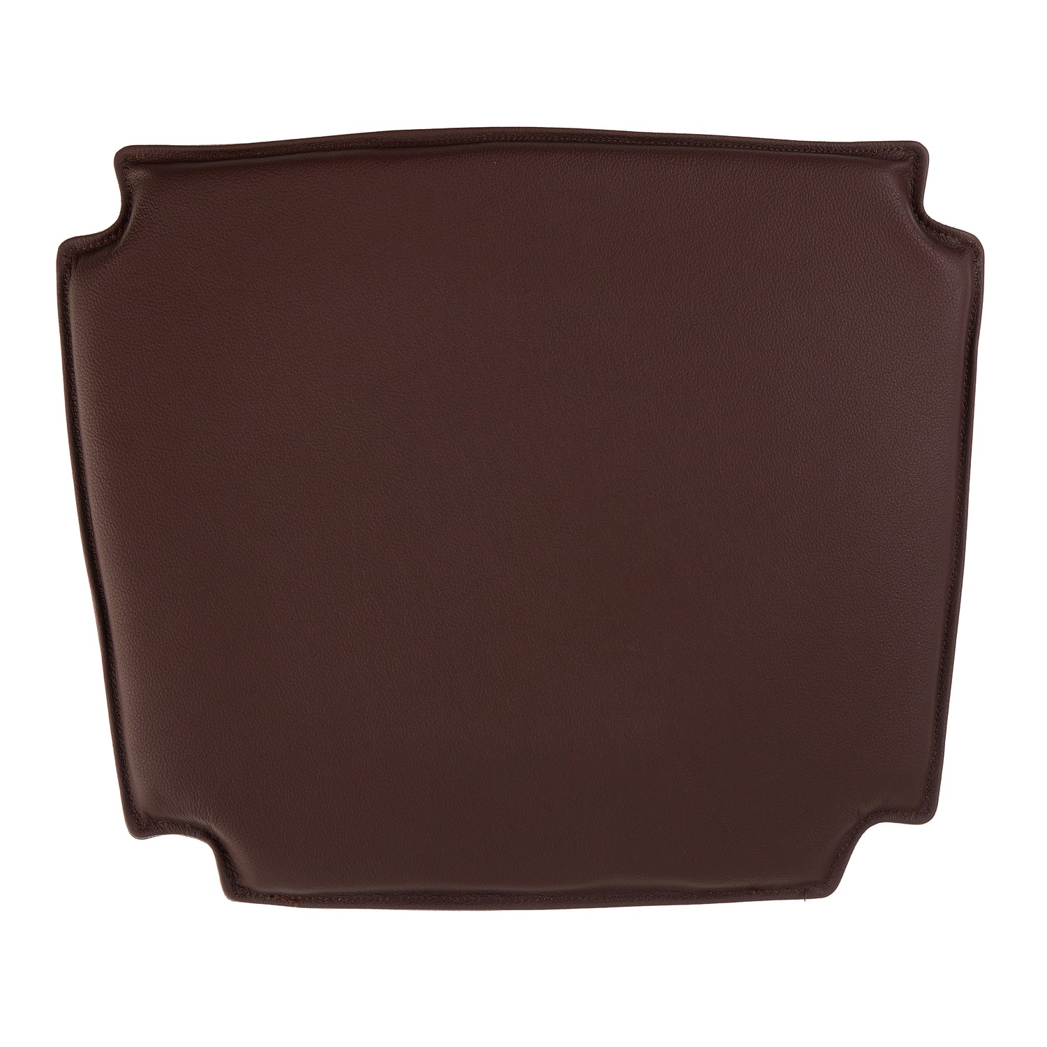 Hynde til Kåre Klints Kirkestol uden armlæn BM400 i mørkebrun læder - Hynder til Kåre Klints Kirkestol uden armlæn BM460 - DesignGaragen.dk