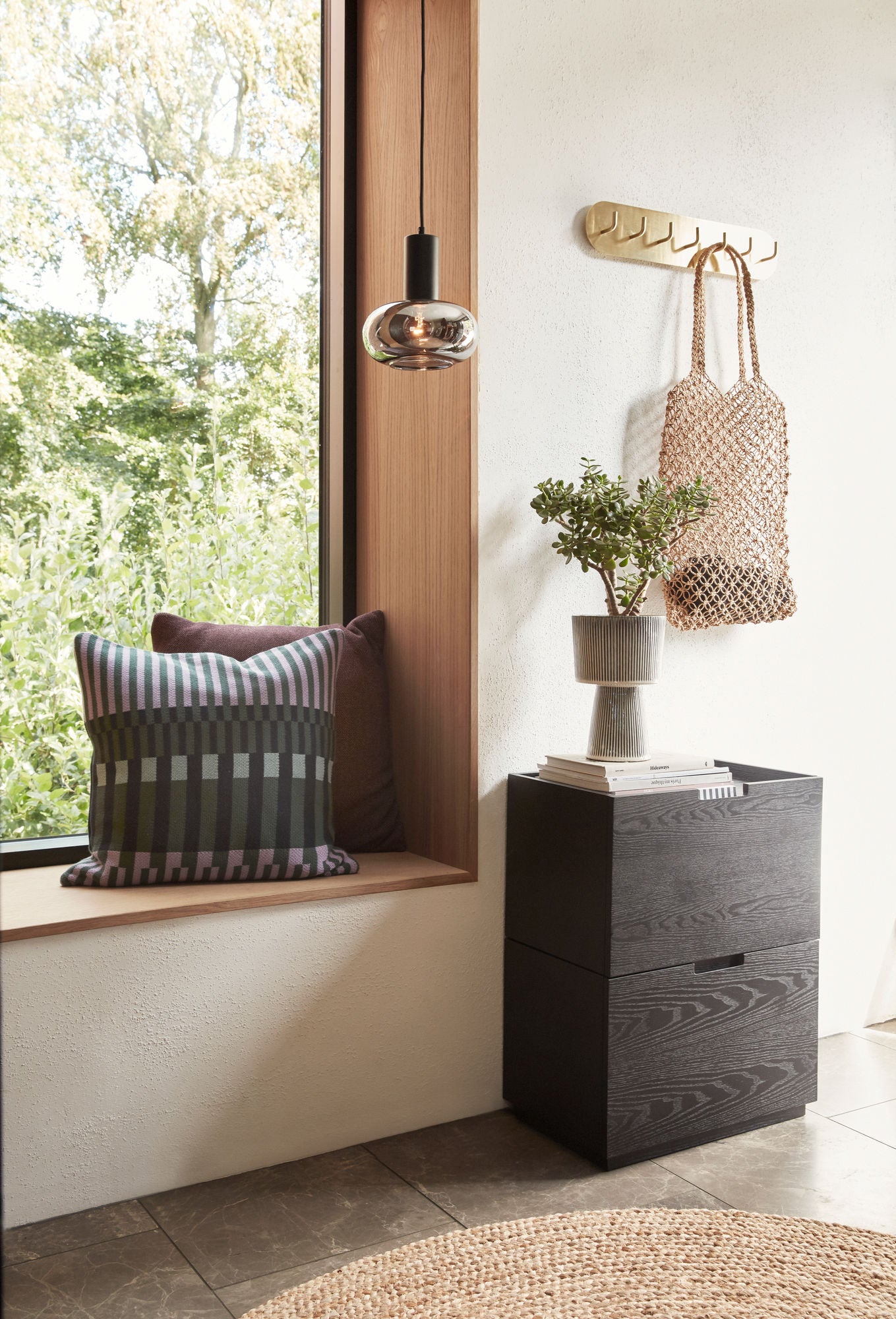 Hübsch Form Vaateteline Messinkiväri