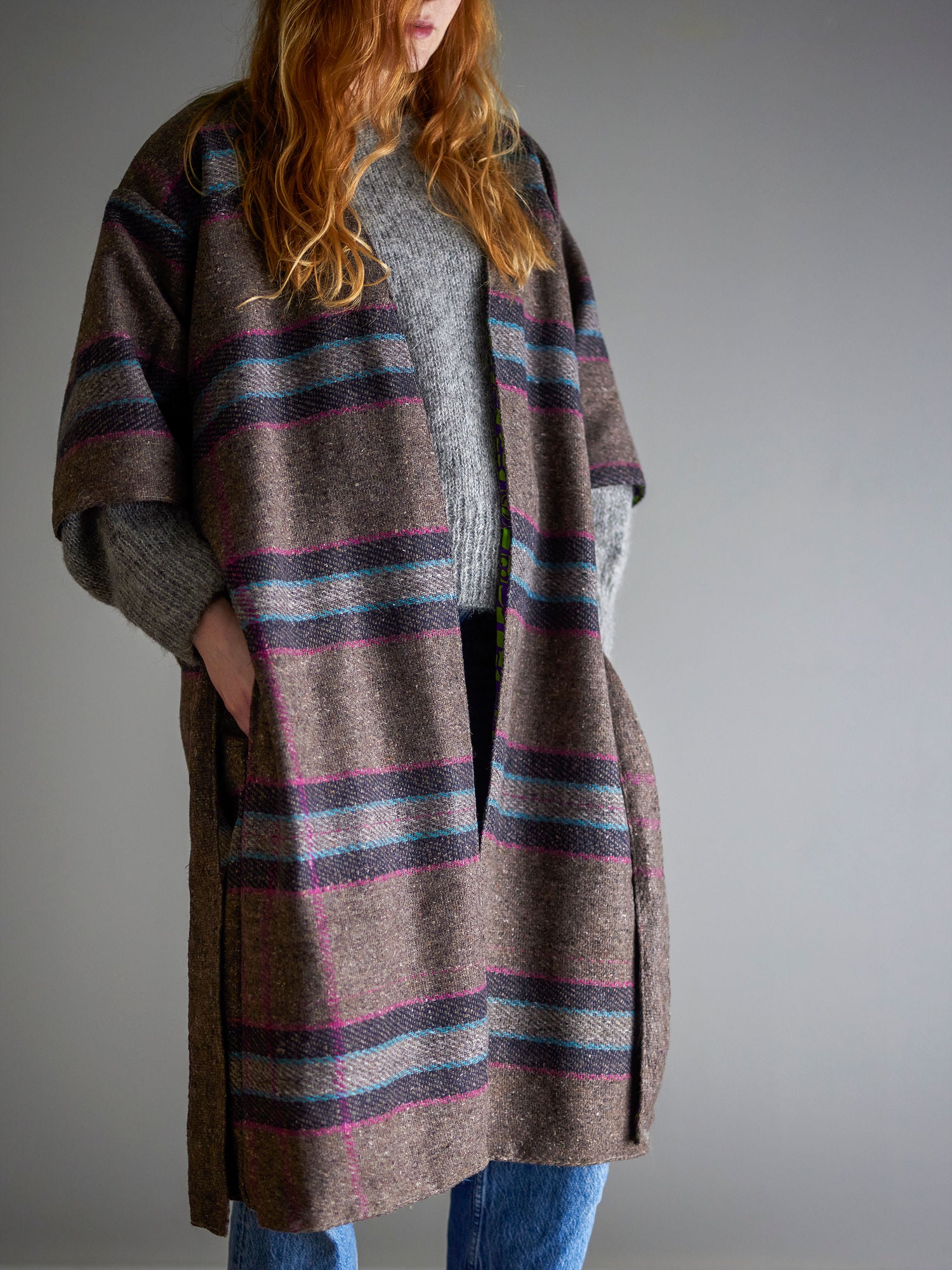 Luova kokoelma Rieti Kimono, harmaa, kierrätetty