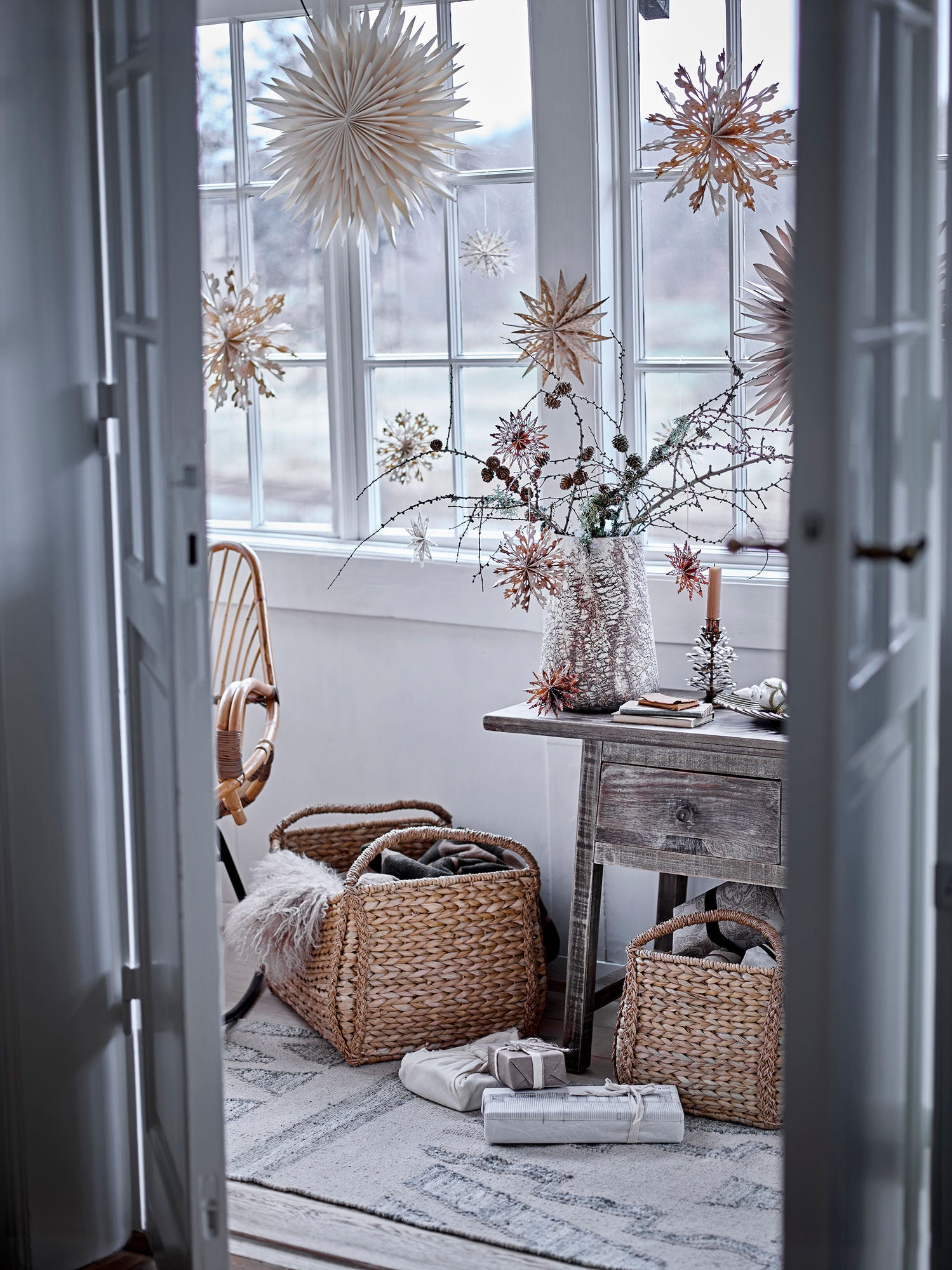 Bloomingville Star -koriste, luonto, FSC® -sekoitus, paperi