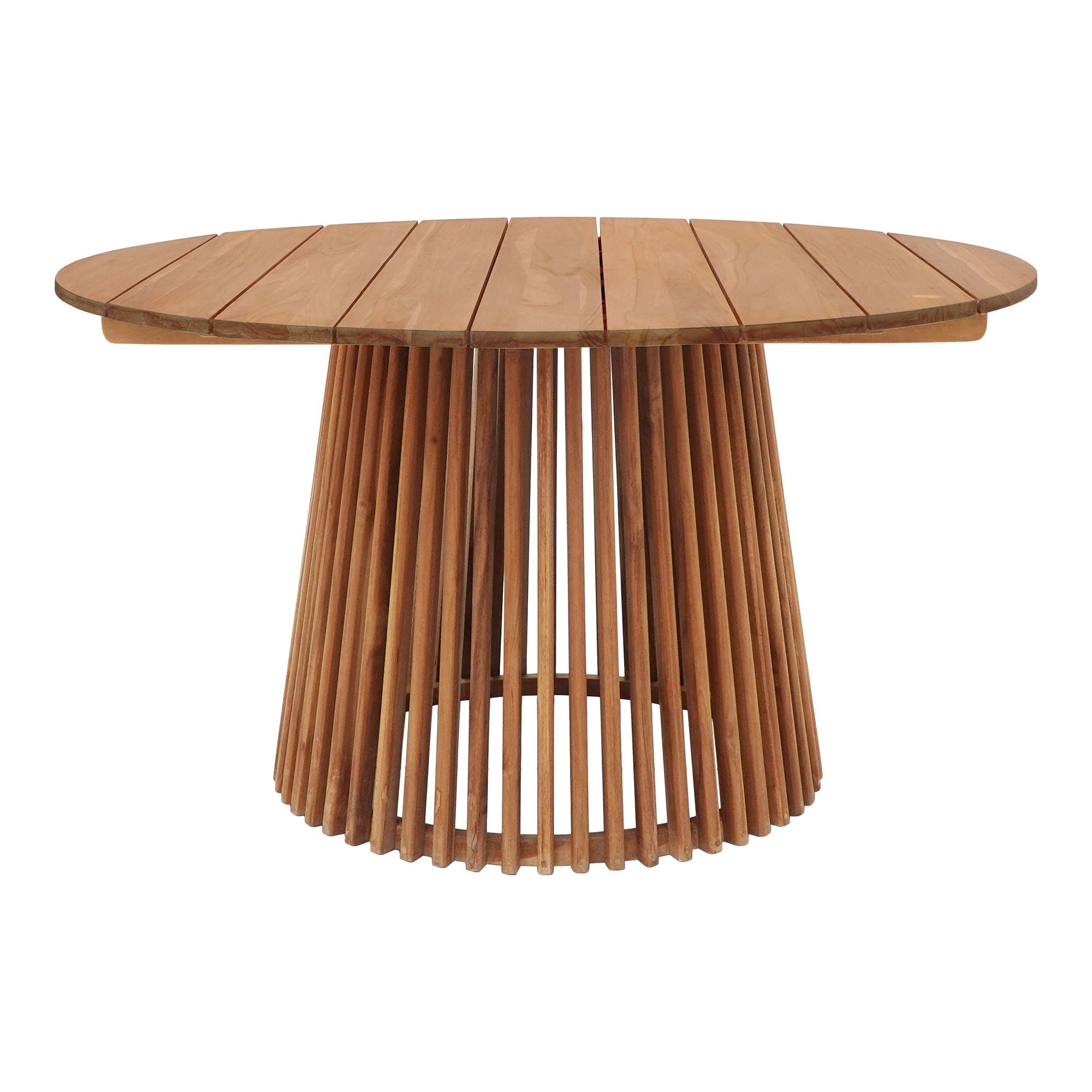 Ruokapöytä, teak, luonto<br>Ø120x75 cm