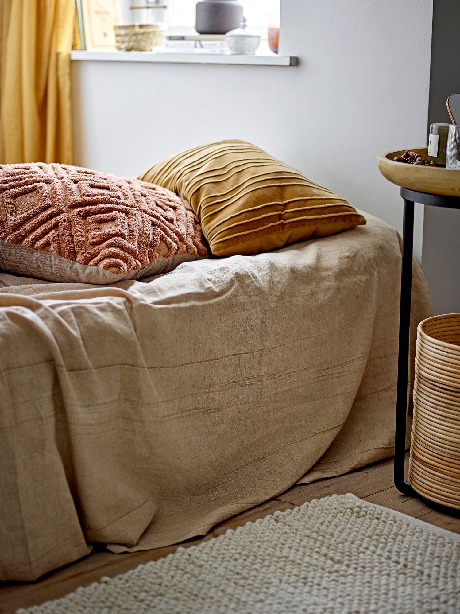 Bloomingville Terni Bedsprew, Nature, Pellava OEKO-Tex®