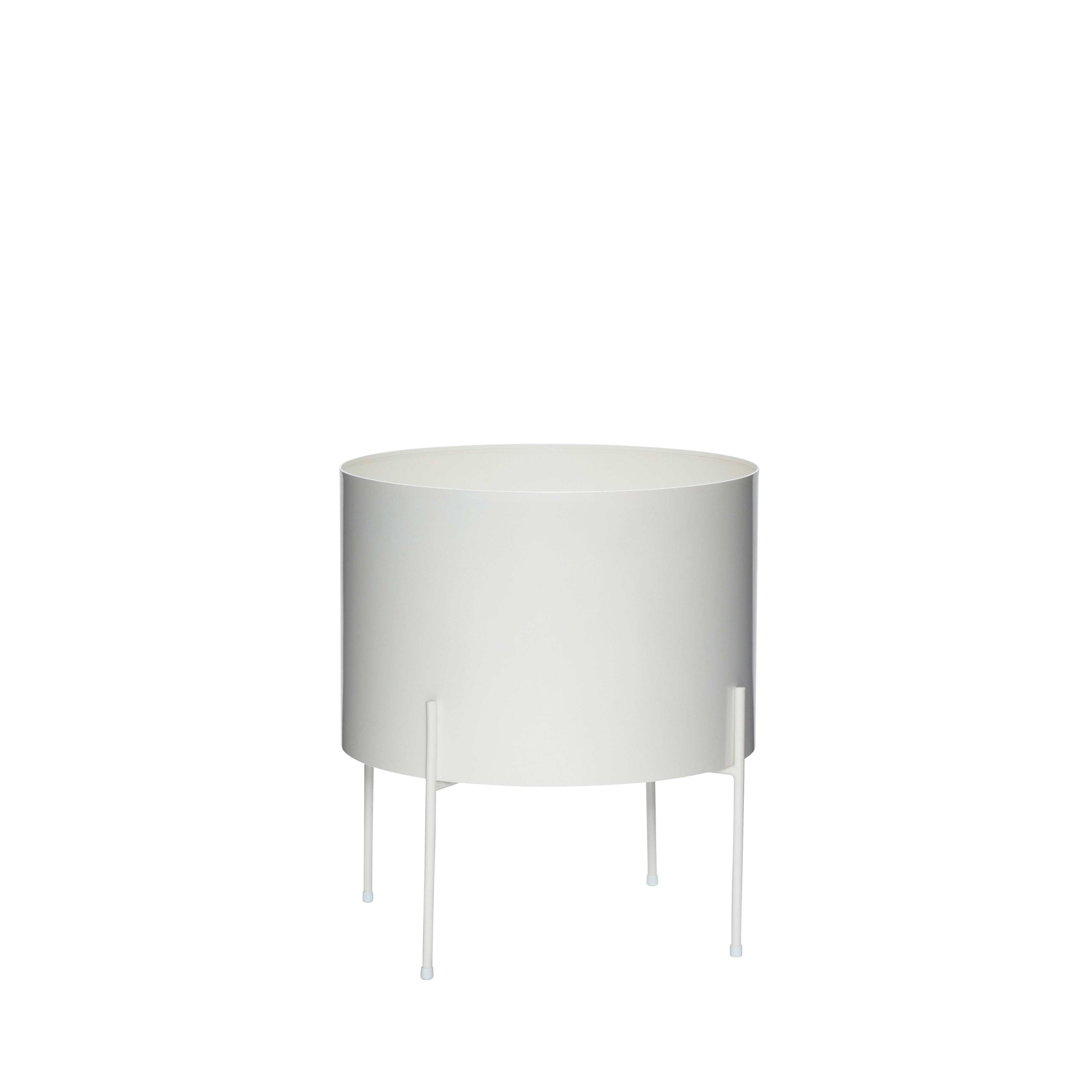 Ilmava kasvilaatikko iso valkoinen - Ø42xh45cm